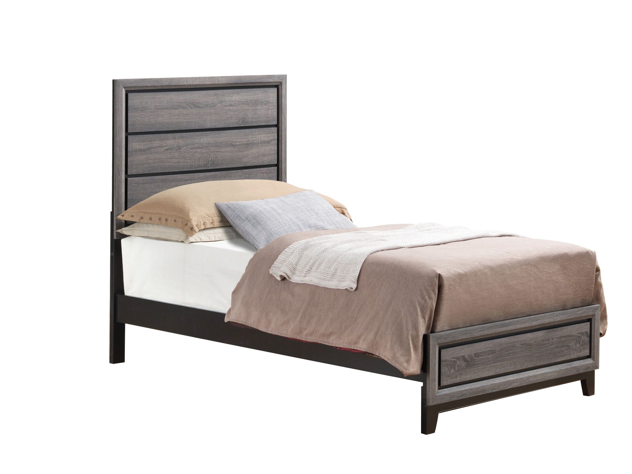 Kate - Full / Twin Bed Side Rails - Foil Gray