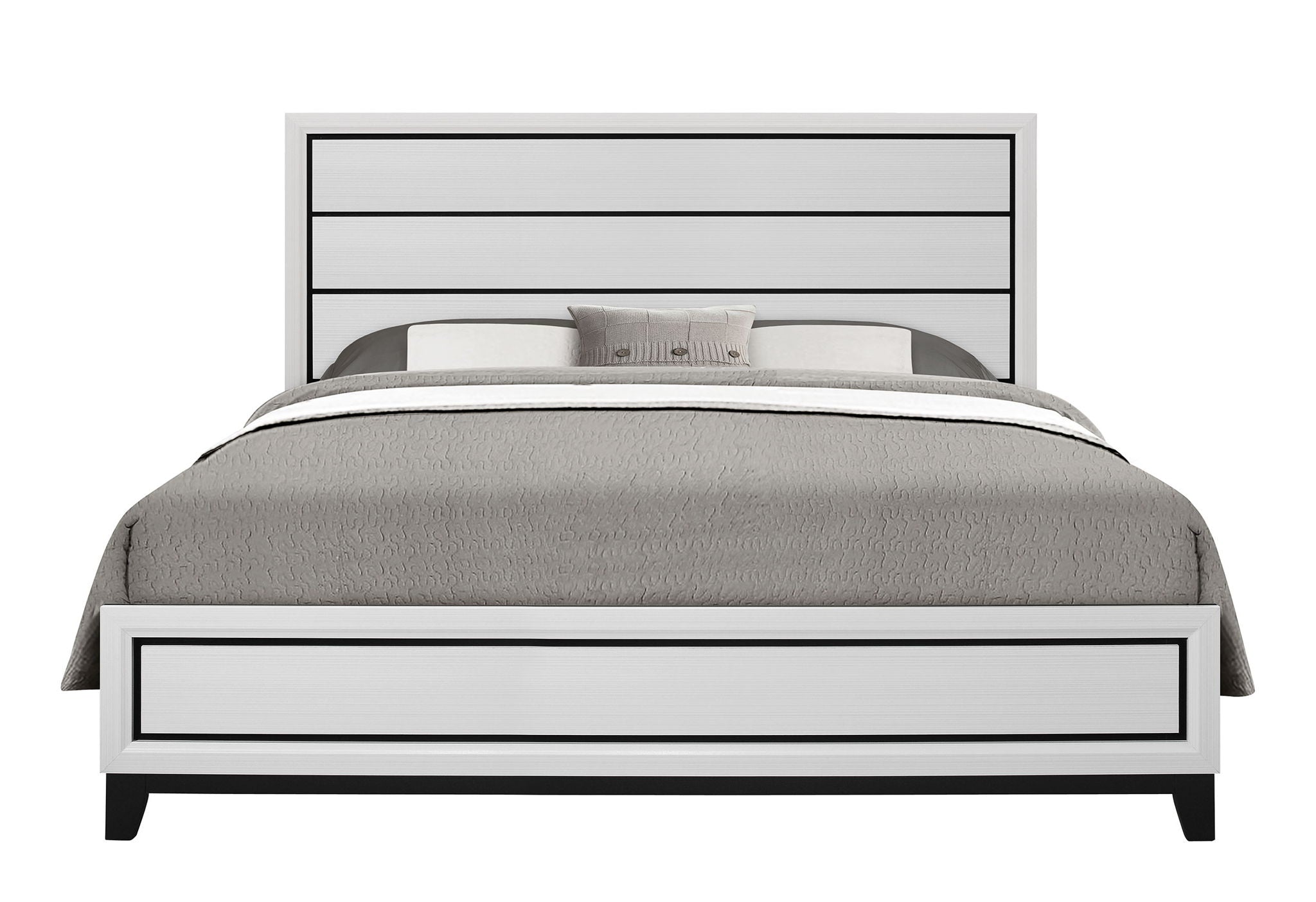 Kate - King Bed Headboard & Footboard - White
