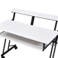 ACME Suitor Computer Desk, White & Black 92902