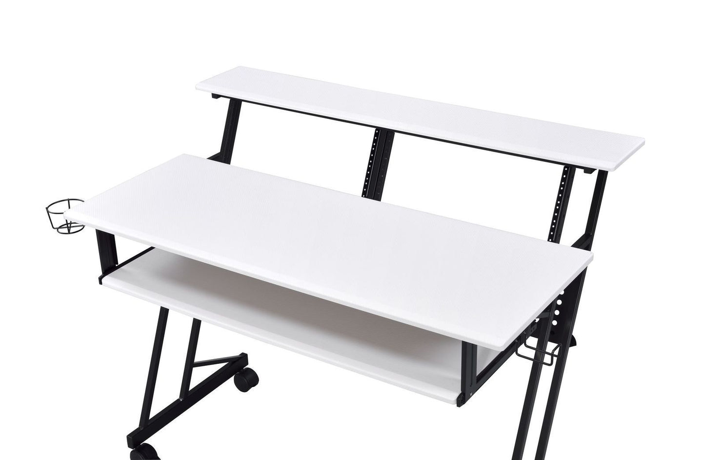 ACME Suitor Computer Desk, White & Black 92902