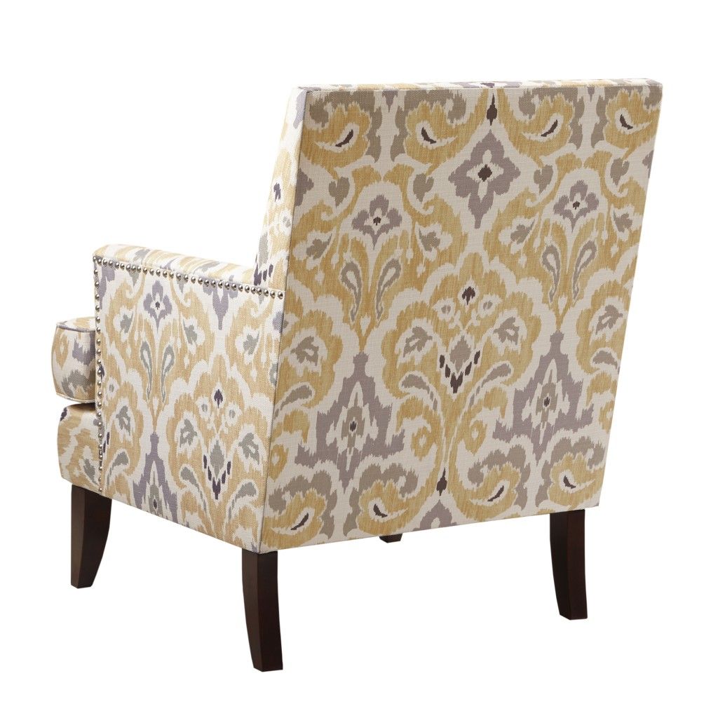 Colton - Track Arm Club Chair - Gray Multi