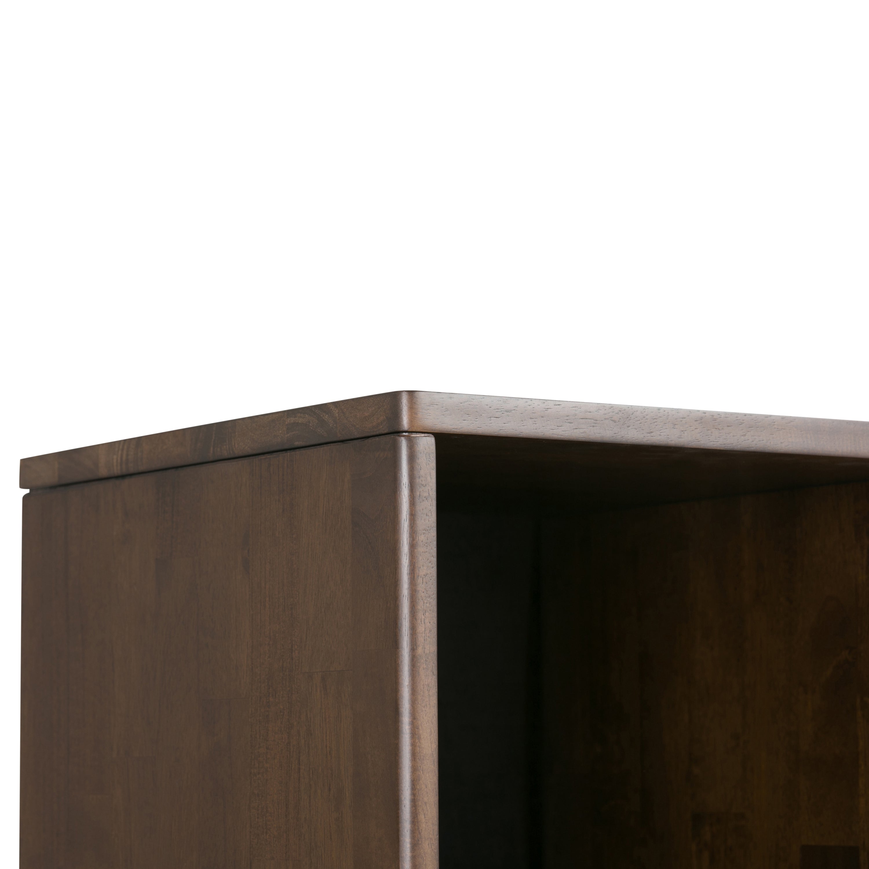 Harper - Cube Storage with Drawers - Walnut Brown