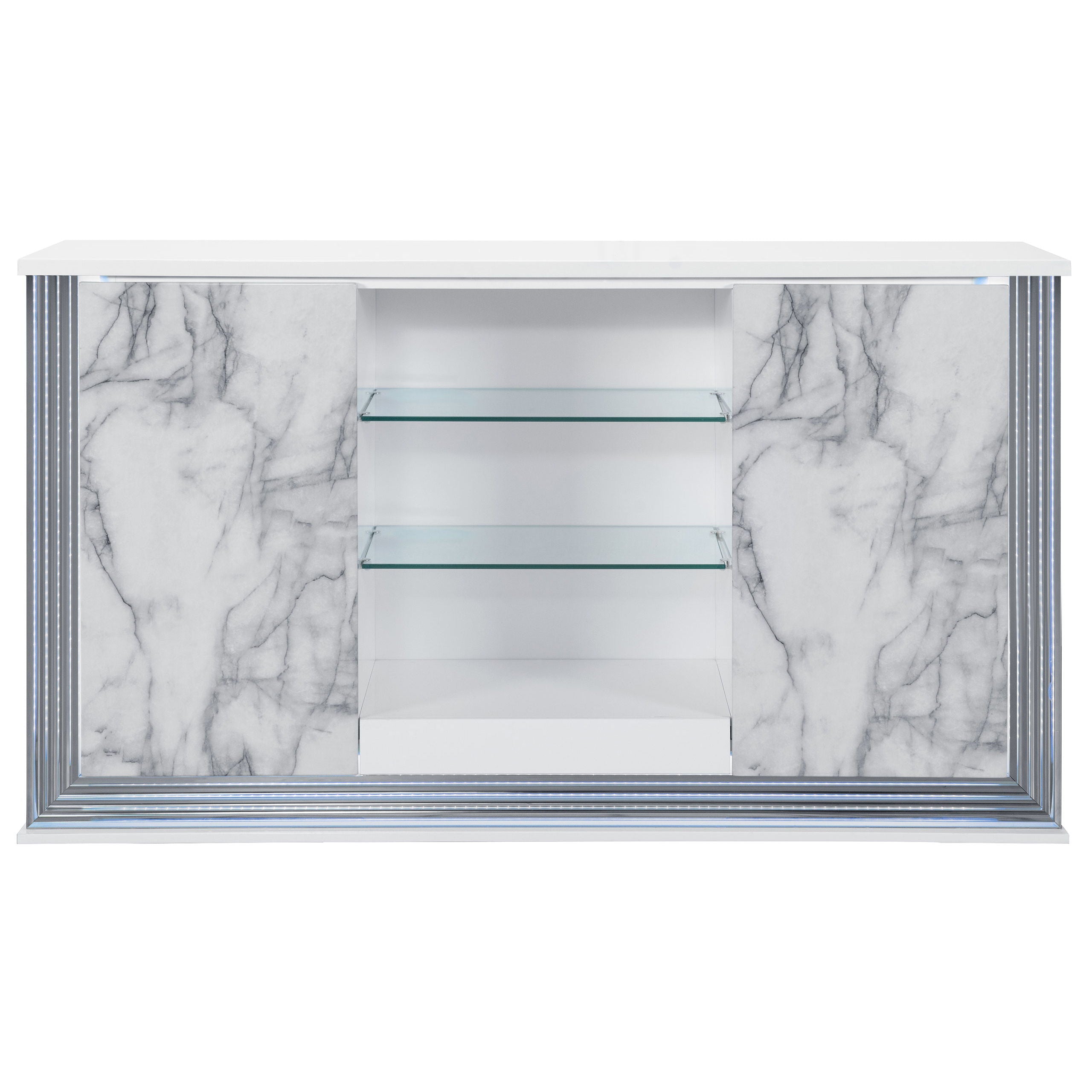 Moon - Marble Buffet - White