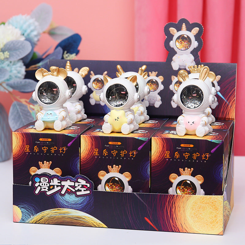 Gift Astronaut Galaxy Guardian Light Blind Box Hand Office Boy Girl Boy Blind Box Astronaut Net Decoration