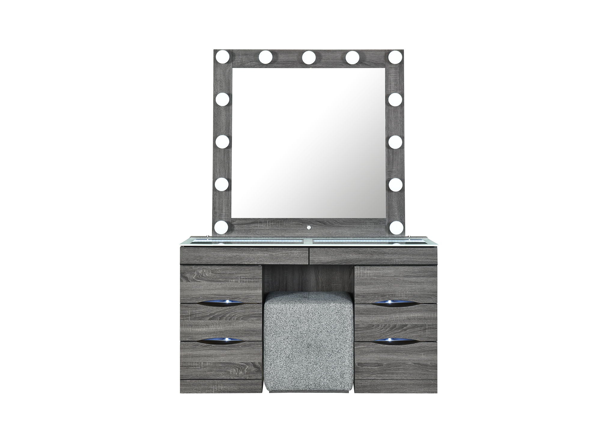 Lexi - Vanity Top With LED - Gray