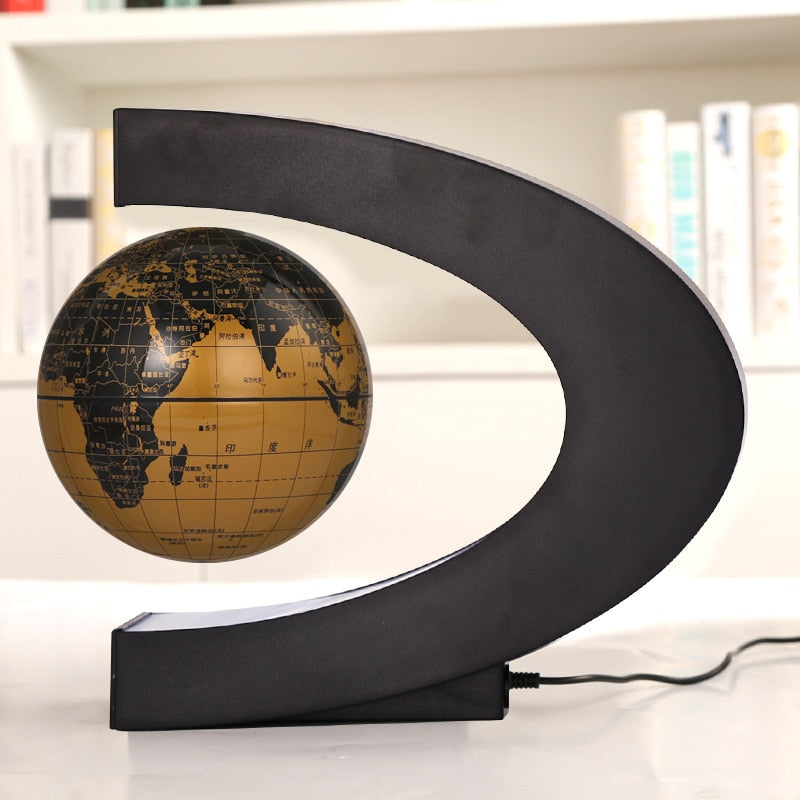 USB illuminating school teaching supplies suspension anti-gravity earth magnetic levitation globe home desk decoration