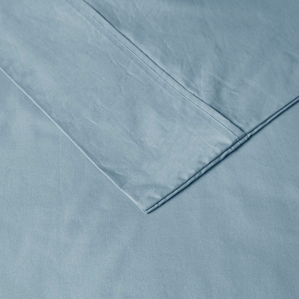 Peached Percale - California King Sheet Set - Teal