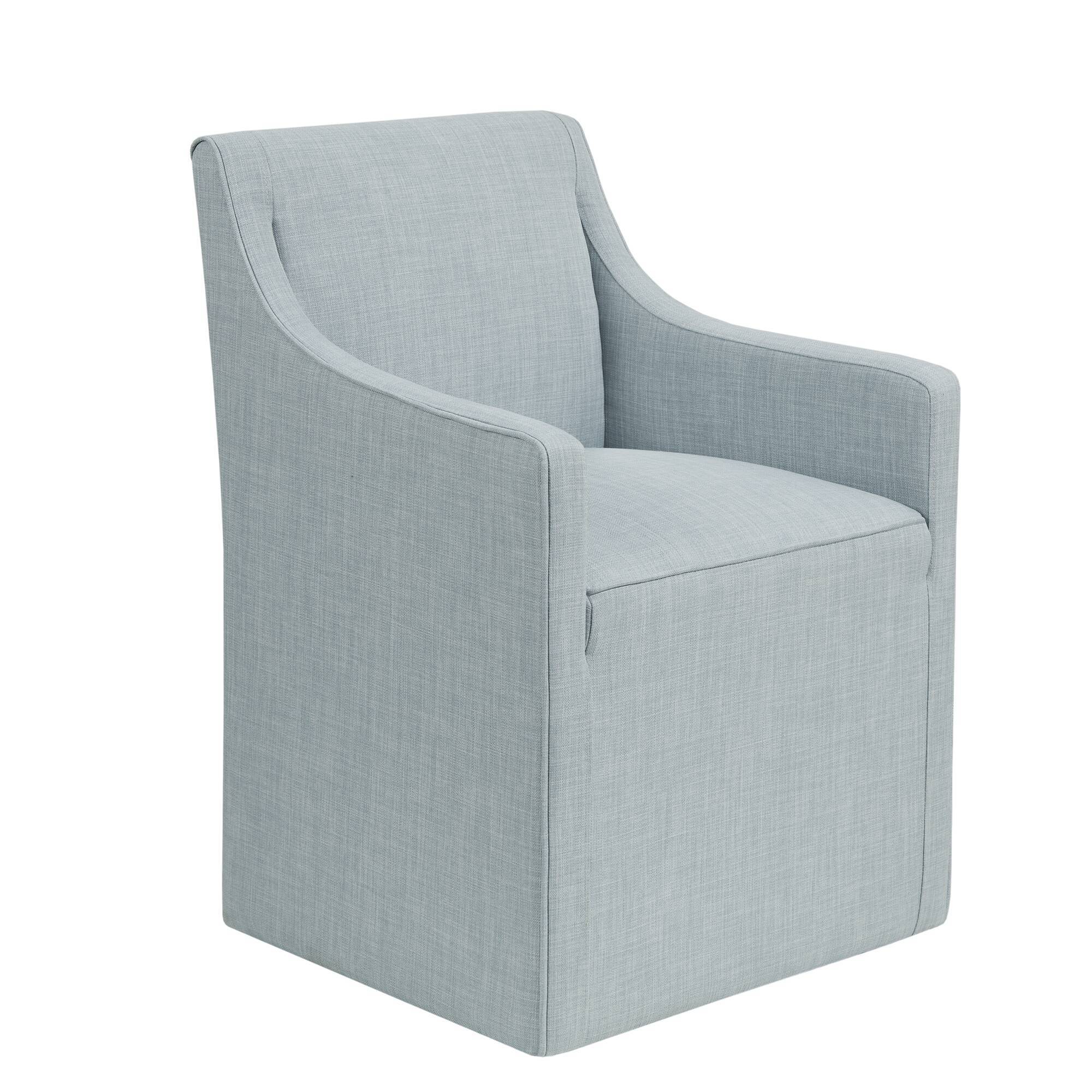 Traditional Skirted Dining Arm Chair