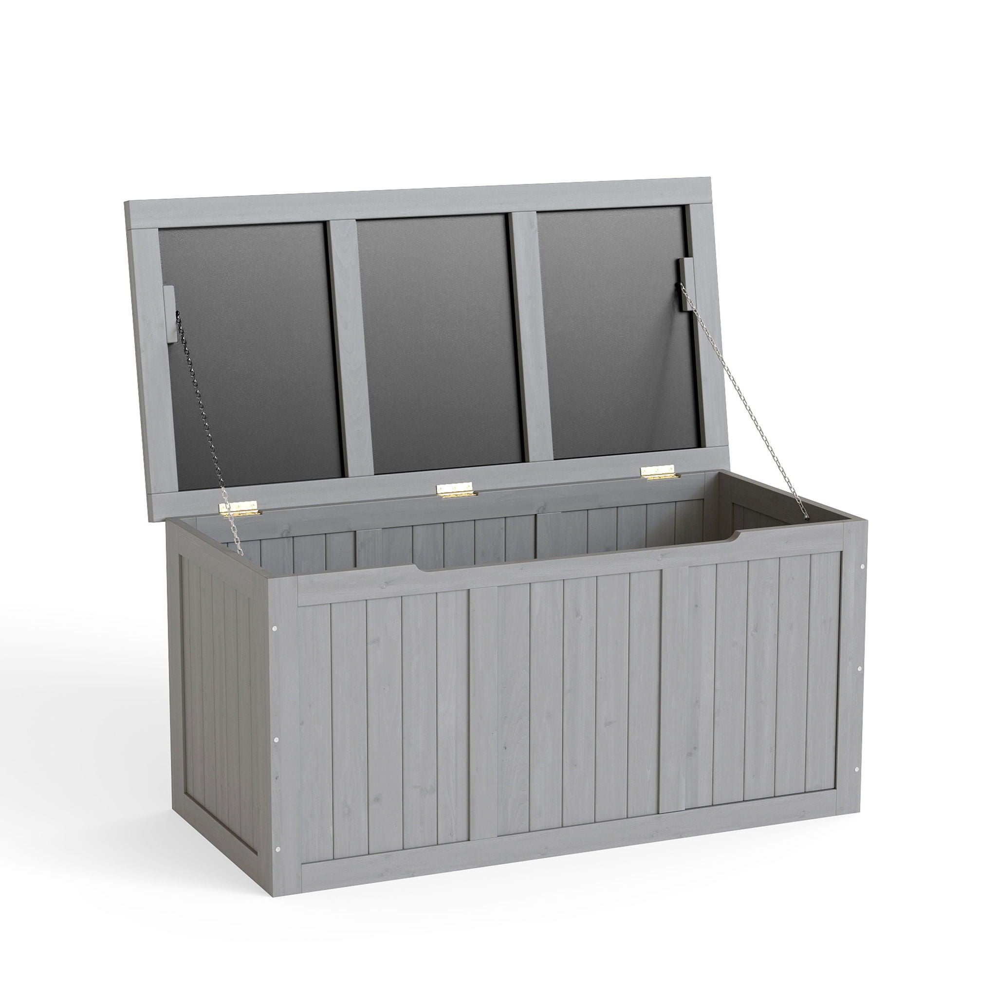 Outdoor Deck Box, Storage With Seat & Table Top