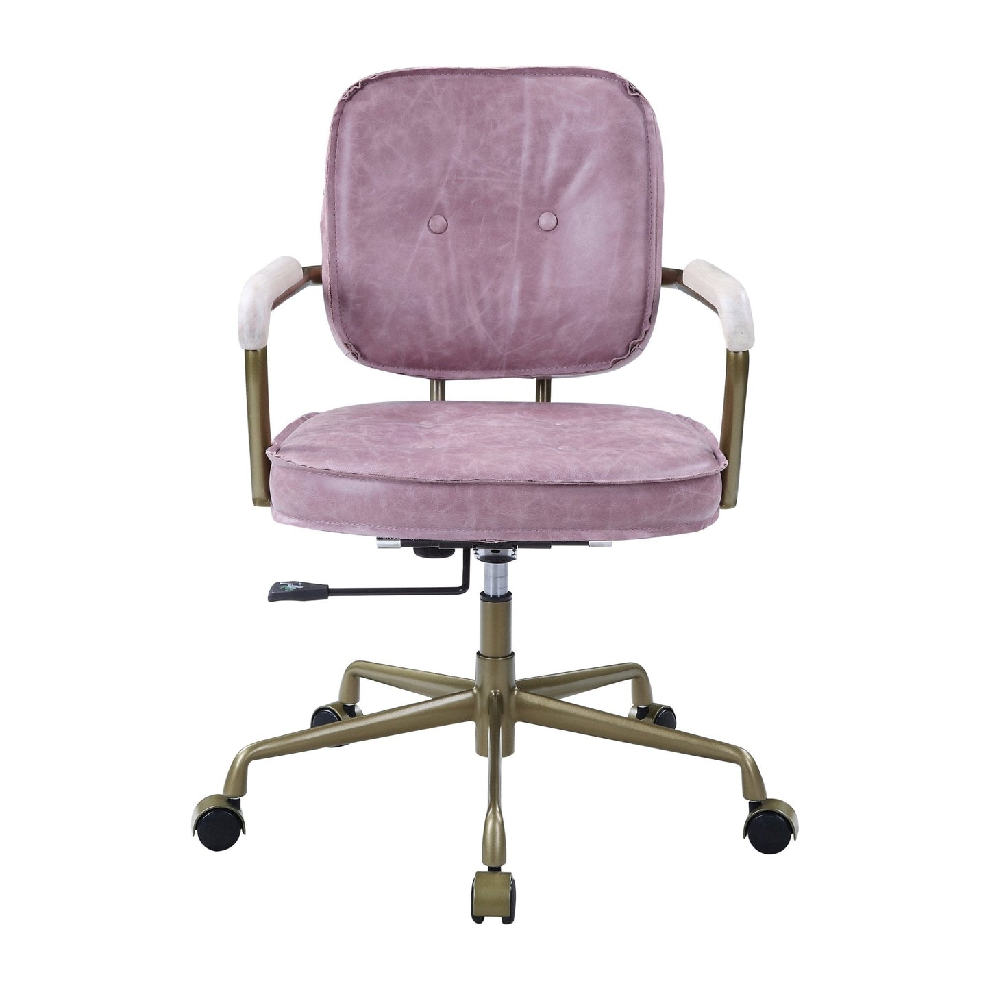 ACME Siecross Office Chair in Pink Top Grain Leather OF00400