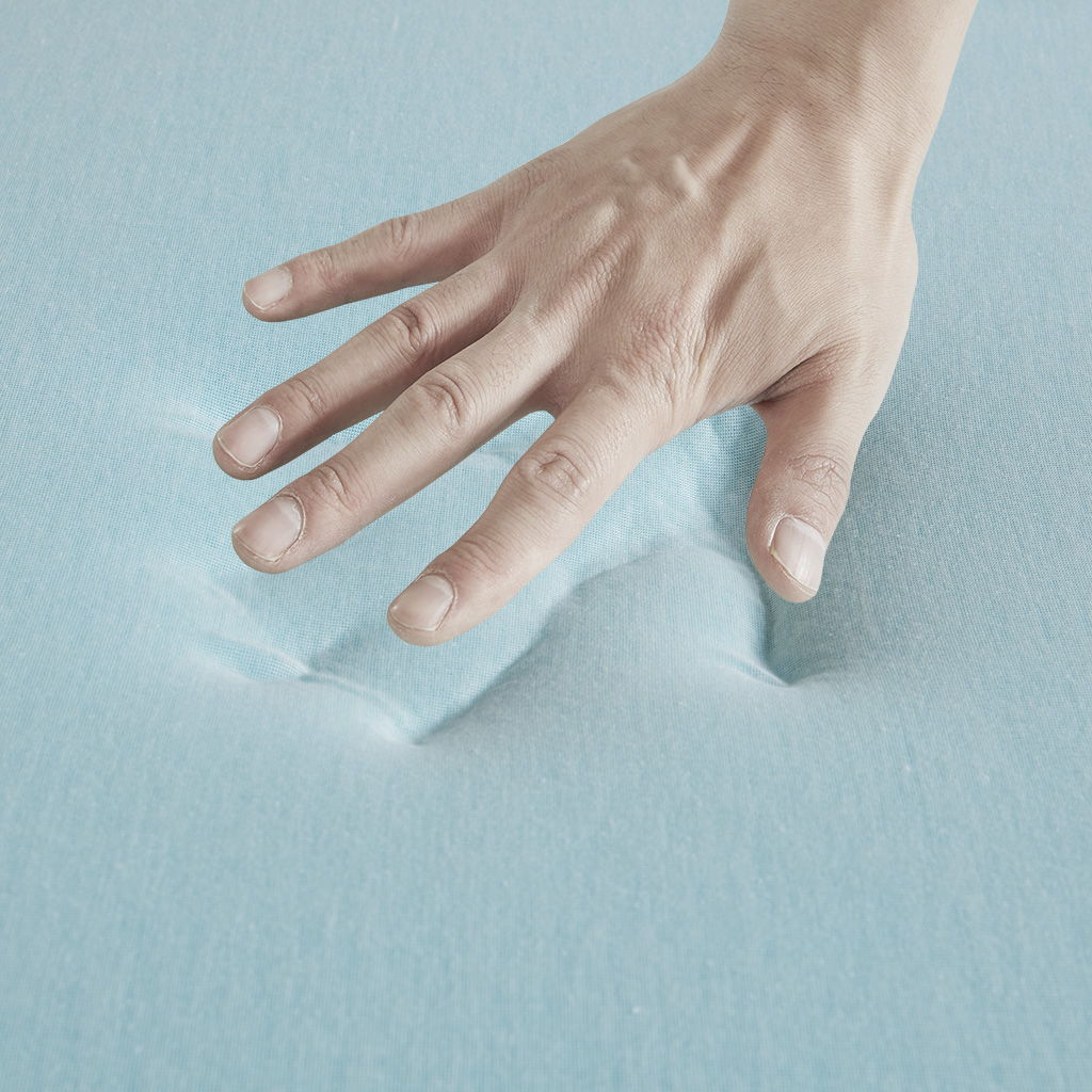 Queen Gel Memory Foam Cover Mattress Topper With 3M Moisture Management - White