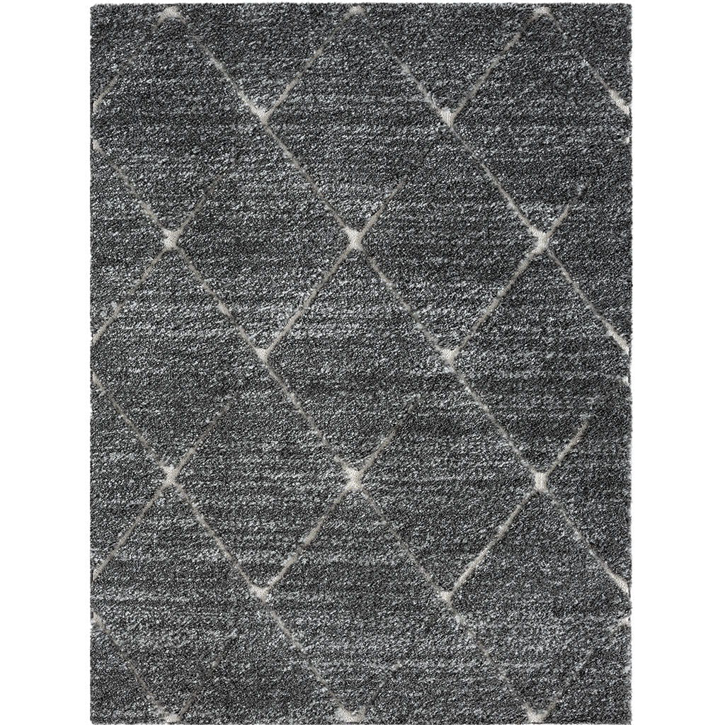 Sophie - Talas Trellis 5' x 7' Area Rug in Gray and Cream - Gray / Cream