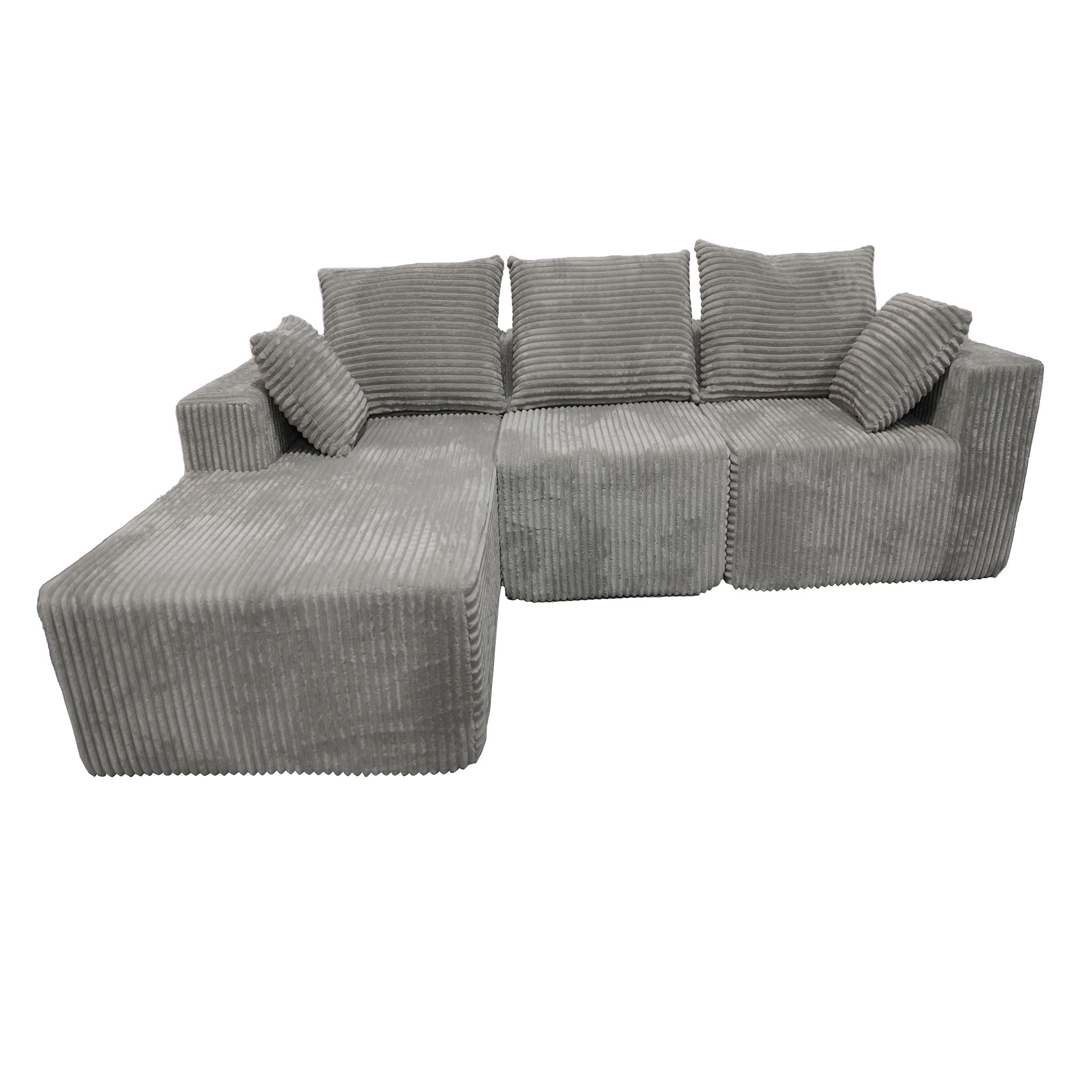 Corner Combination Sofa Sectional Couch With Soft Fabric