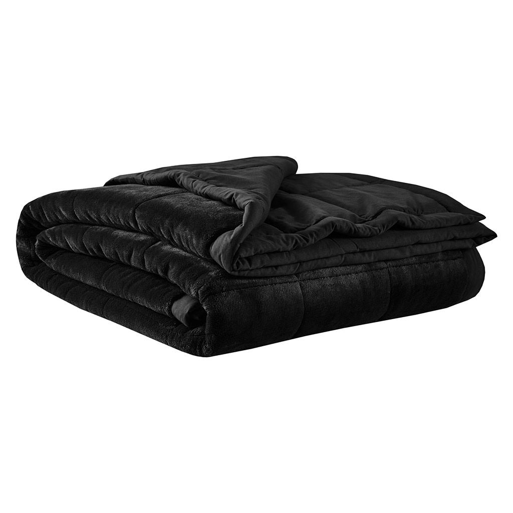 Coleman - Full Reversible HeiQ Smart Temperature Down Alternative Blanket - Black