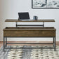 Brown Oak and Sandy Black Lift Top Coffee Table