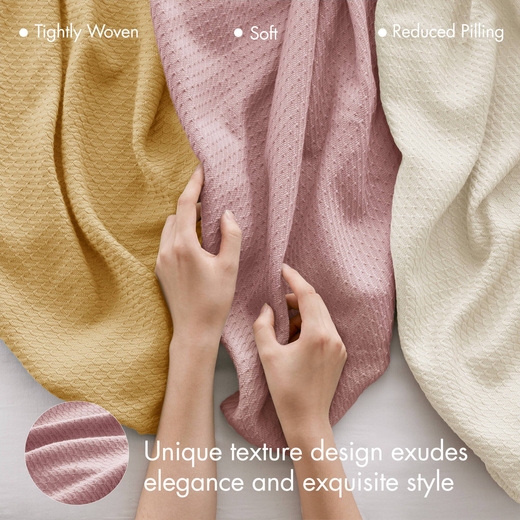 Egyptian Cotton - King Blanket - Rose