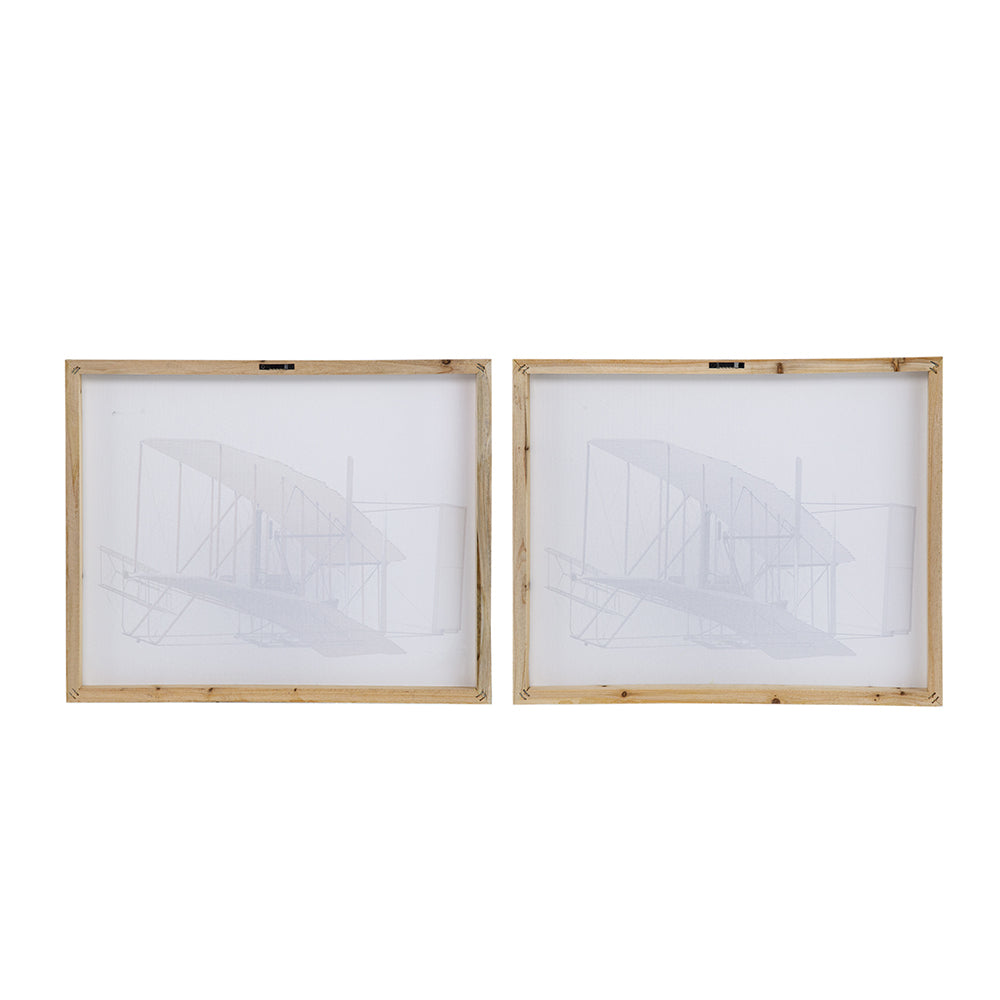 Set of 2 Large Rectangular Diptych Wall Art, Wall Decor for Living Room Bedroom Office Hallway