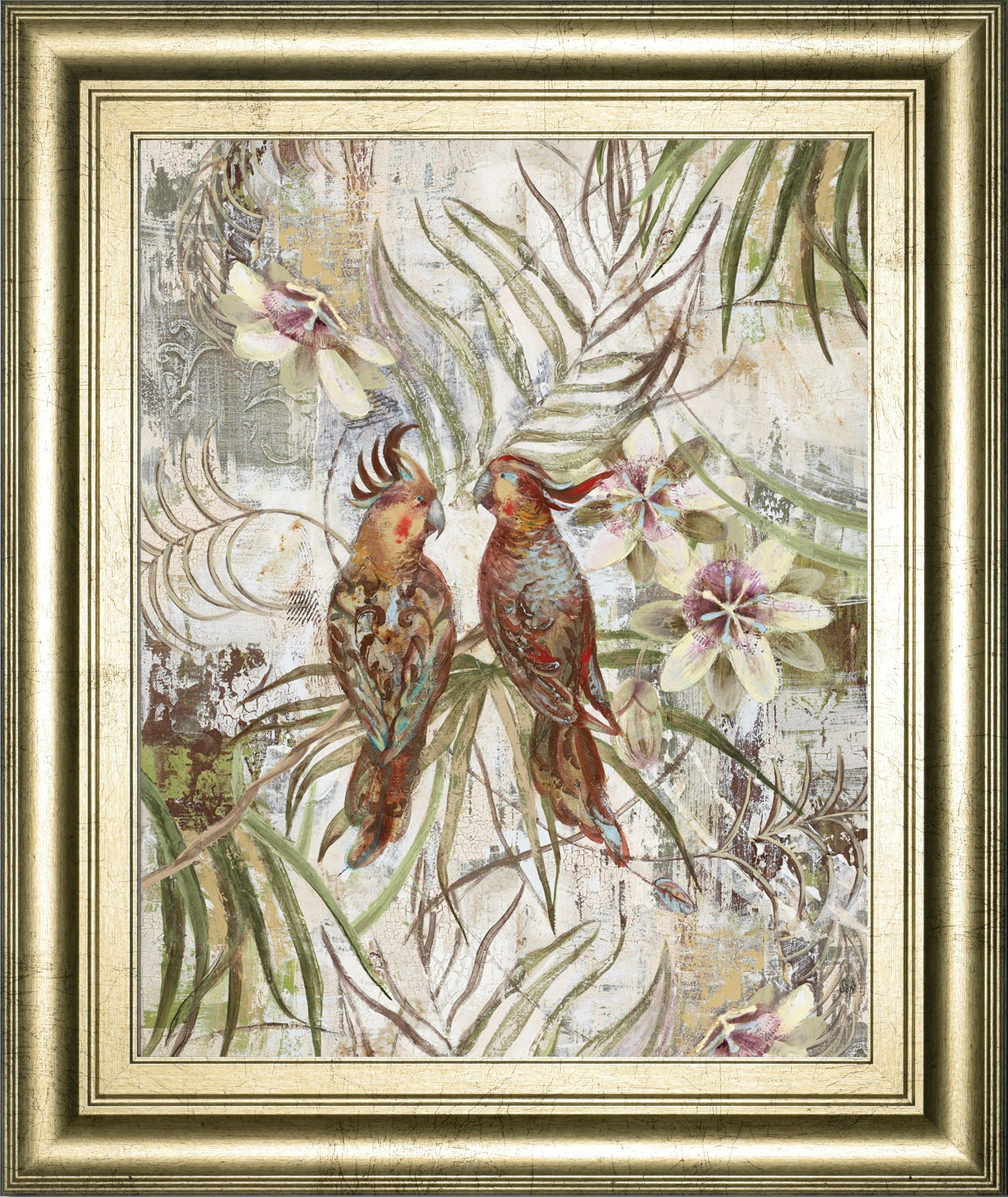 Eye To Eye By Sofi Taylor - Framed Print Wall Art - Green
