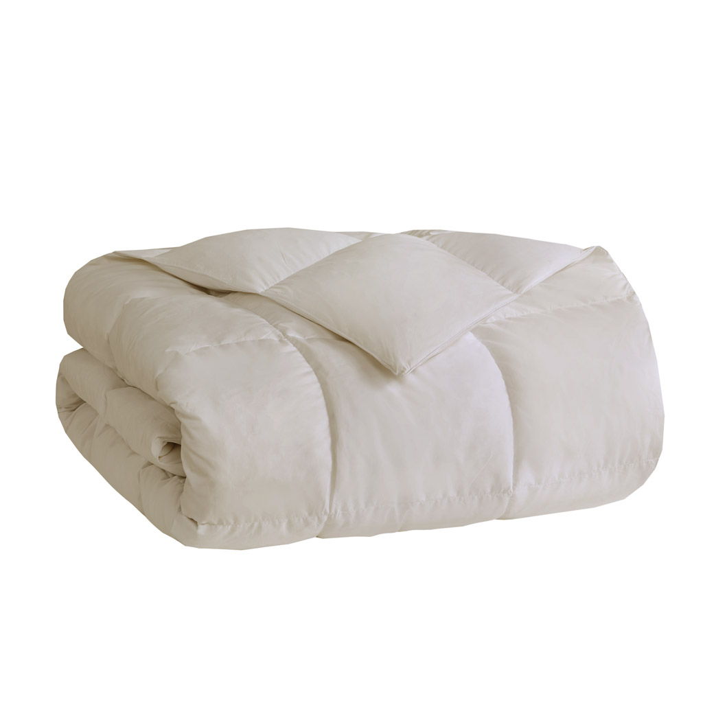 Heavy Warmth - Goose Feather and Down Oversize Queen Comforter - Cream