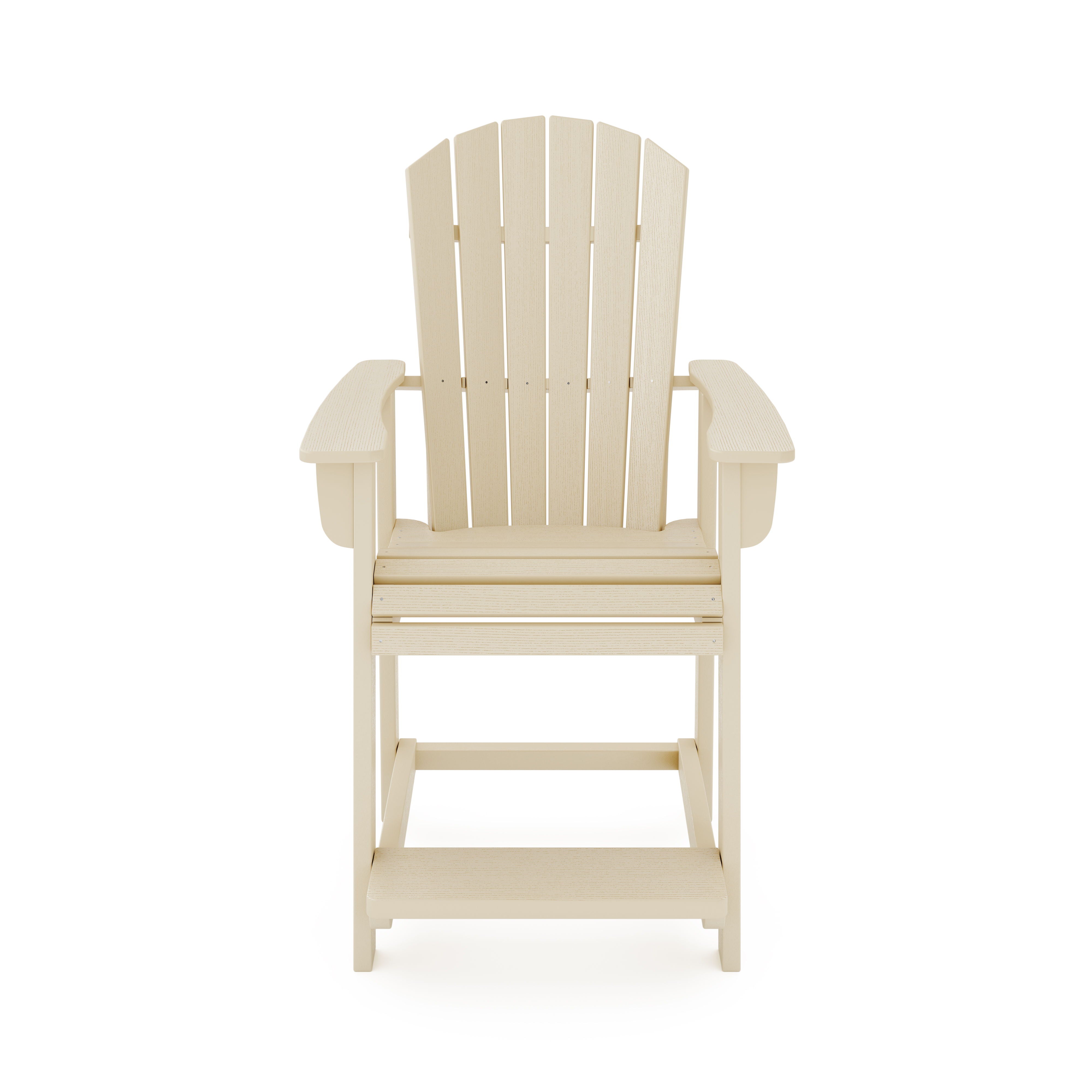 Adirondack Style Counter Chair Stylish HDPE Poly Lumber For Dining, Patio, And Garden Comfort