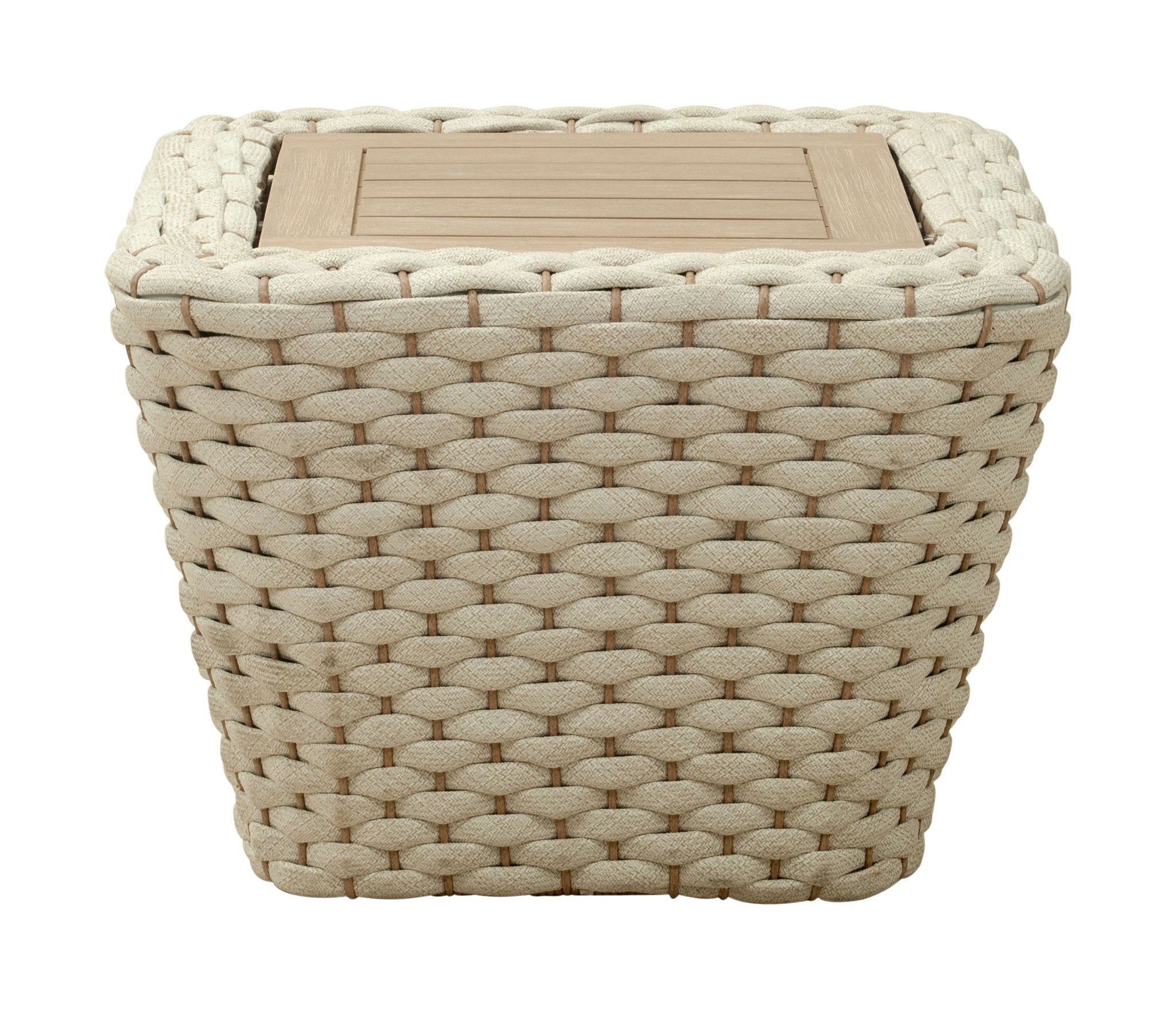 Antul - Outdoor Coffee Table - White / Natural