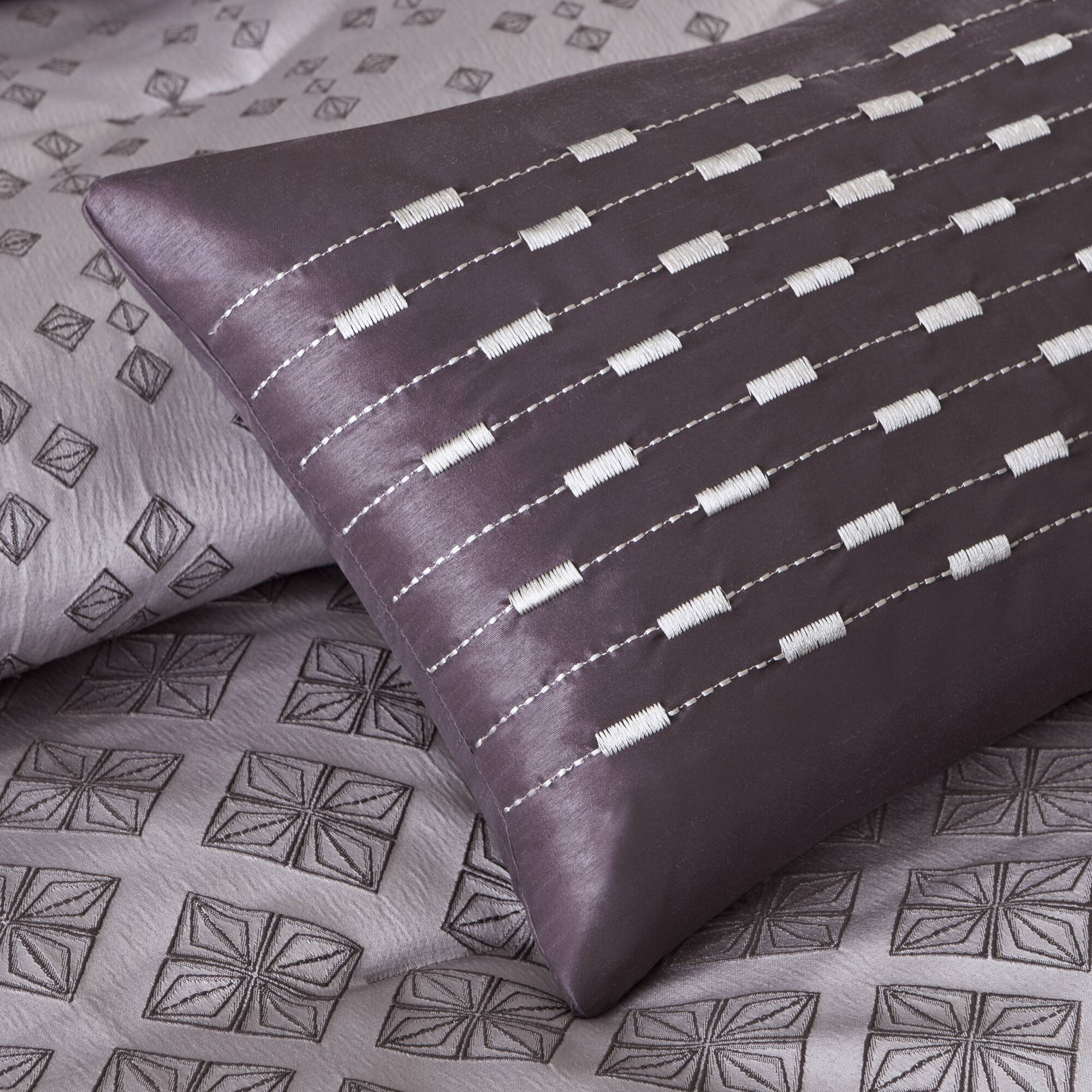 Biloxi - King Piece Comforter (Set of 7) - Purple
