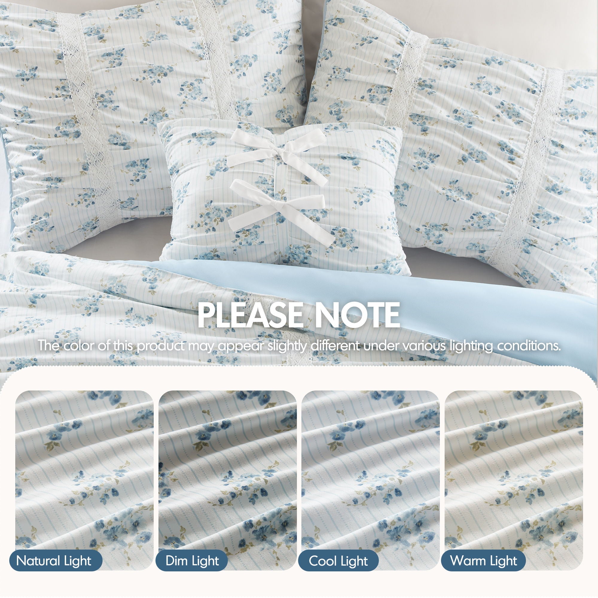 Anabelle - Queen Comforter Set - Blue