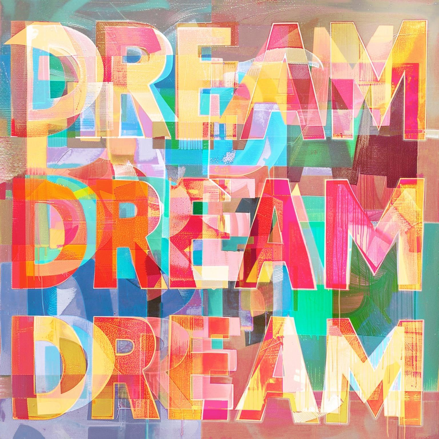 Chromatic Dreamscape - 20" x 20" Framed Wall Art - Red