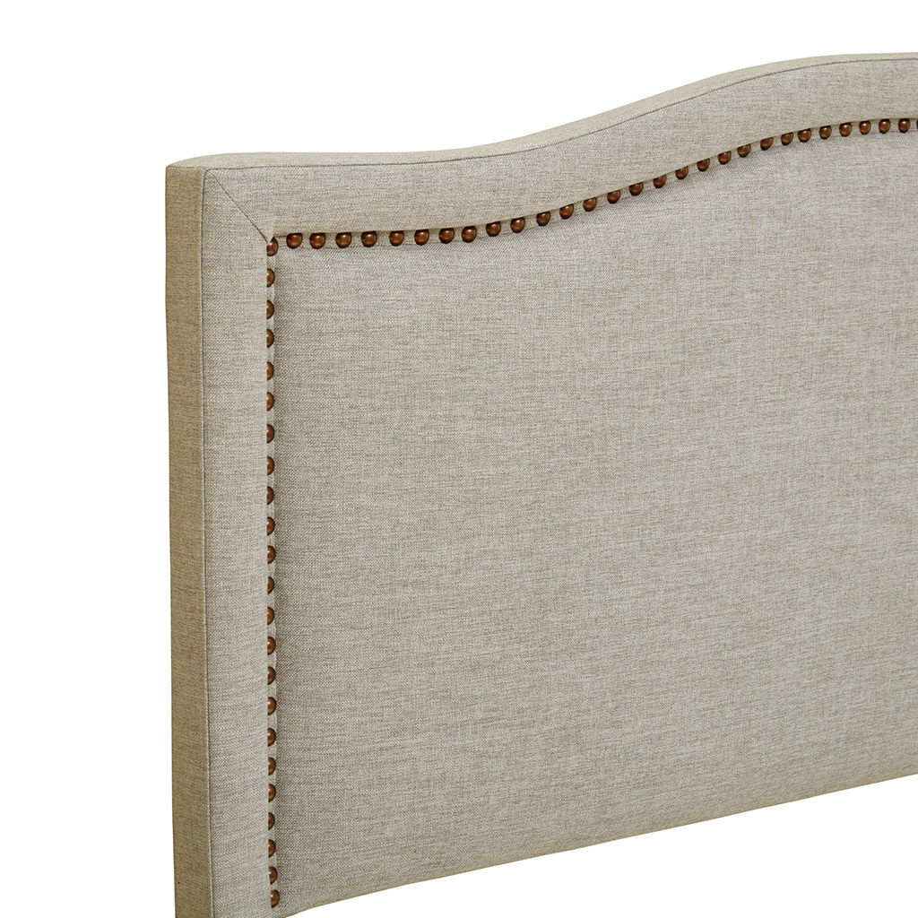 Nadine - Queen Upholstery Headboard - Natural