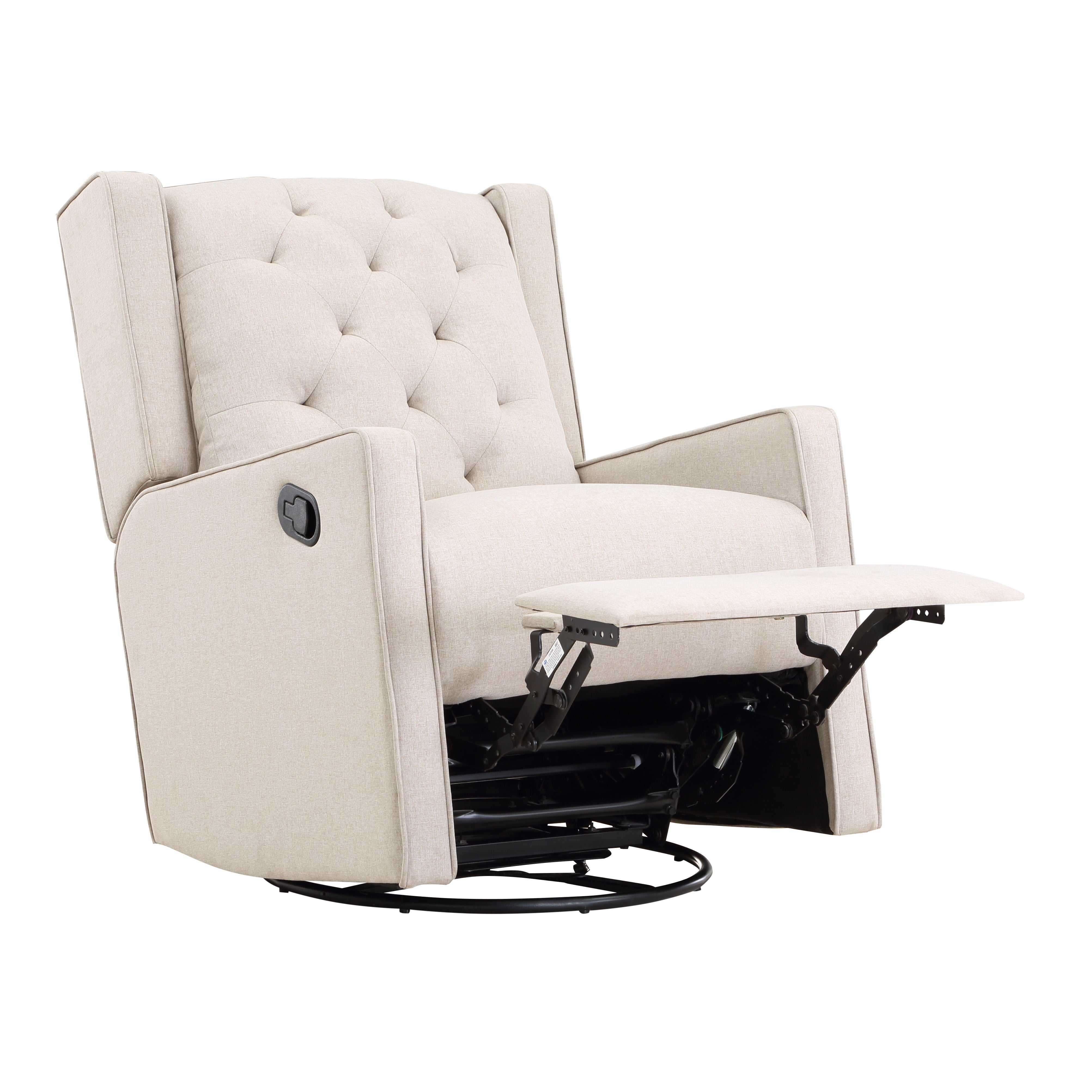 Milah - Gliding Swivel Recliner Tufted