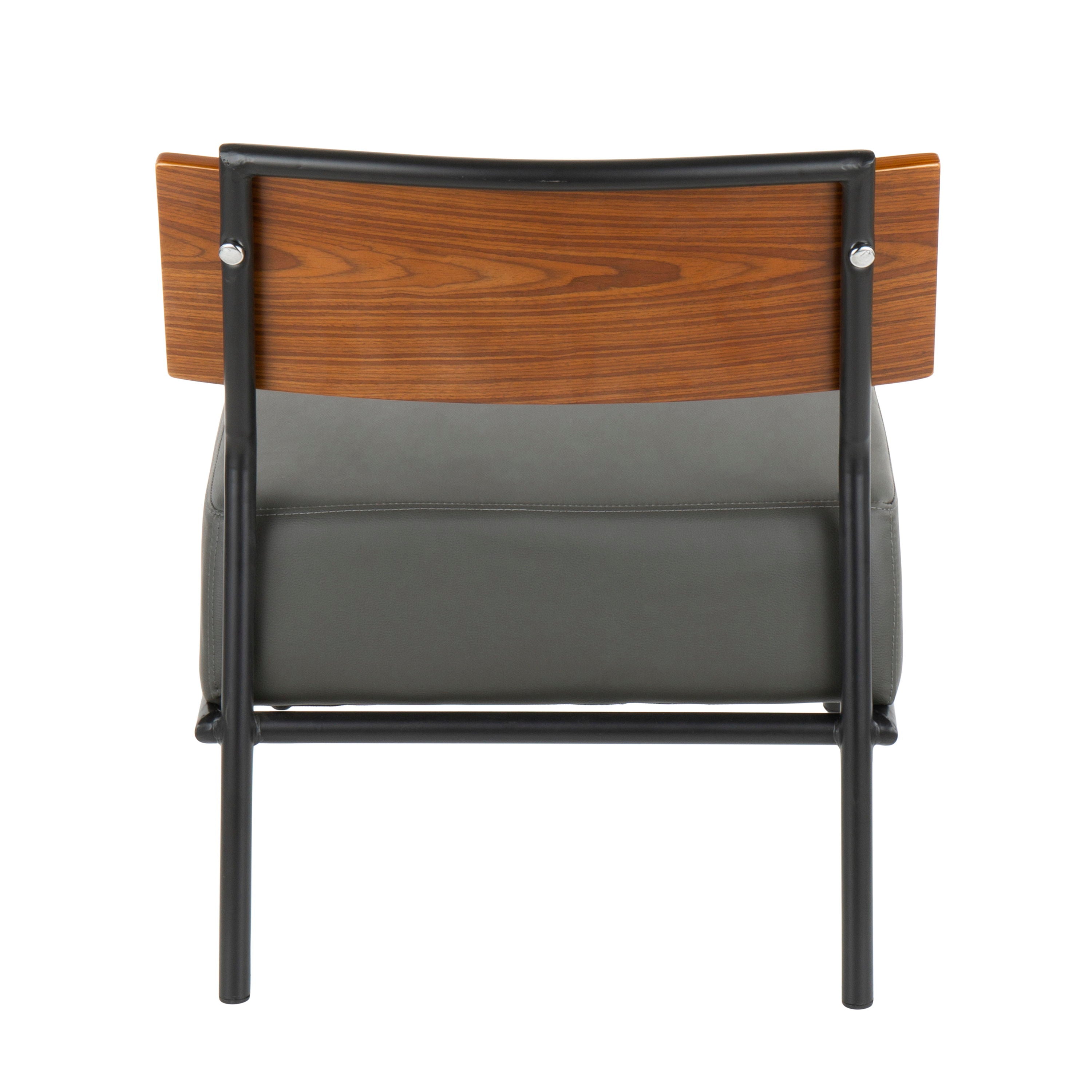 Fiji - Contemporary Chair - Gray / Walnut