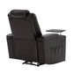 Motion Recliner with USB Charging Port and Hidden Arm Storage, Home Theater Seating with 2 Convenient Cup Holders Design and 360° Swivel Tray Table (old sku: SG000440AAA)