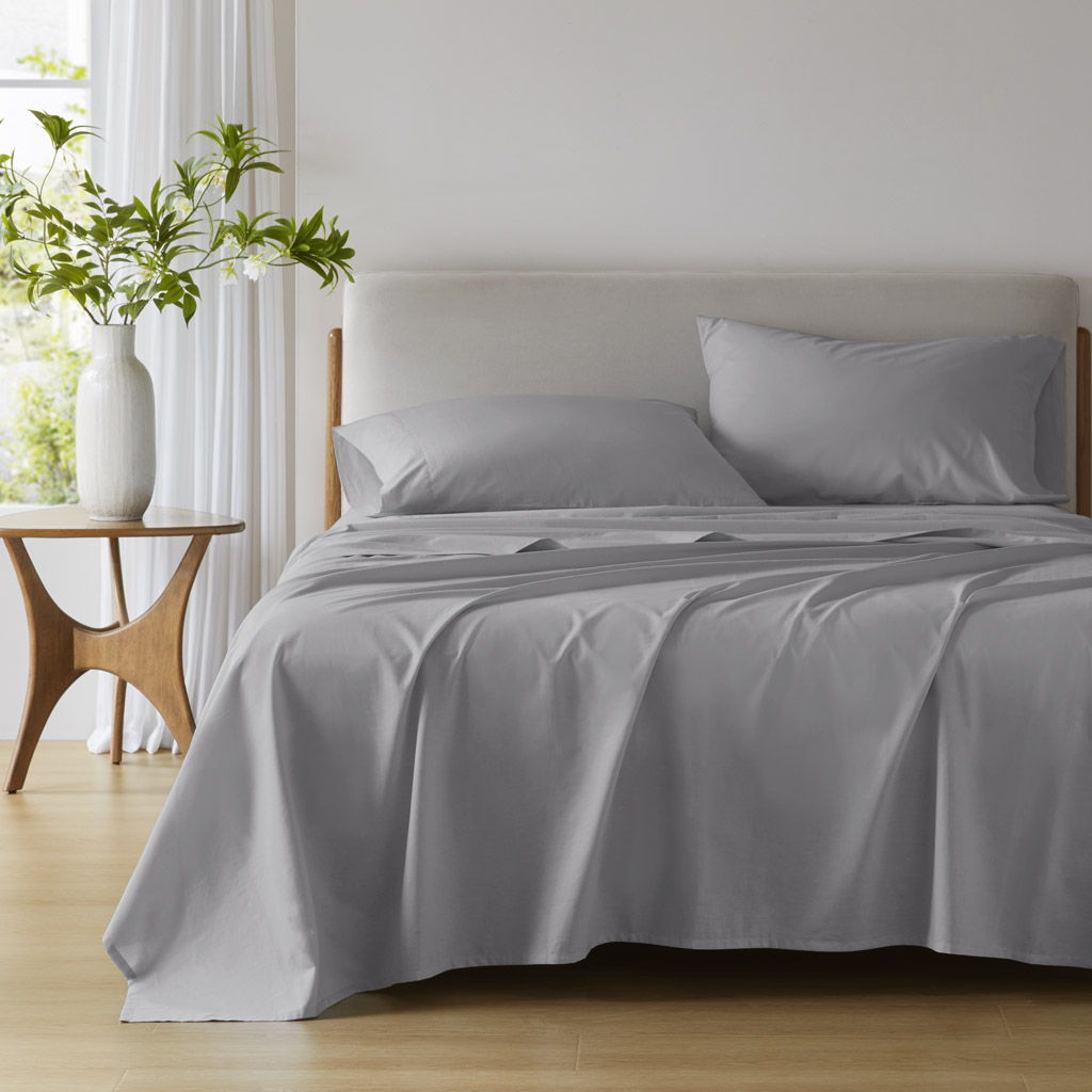 Cotton 144TC - Full Solid Sheet Set - Dark Gray
