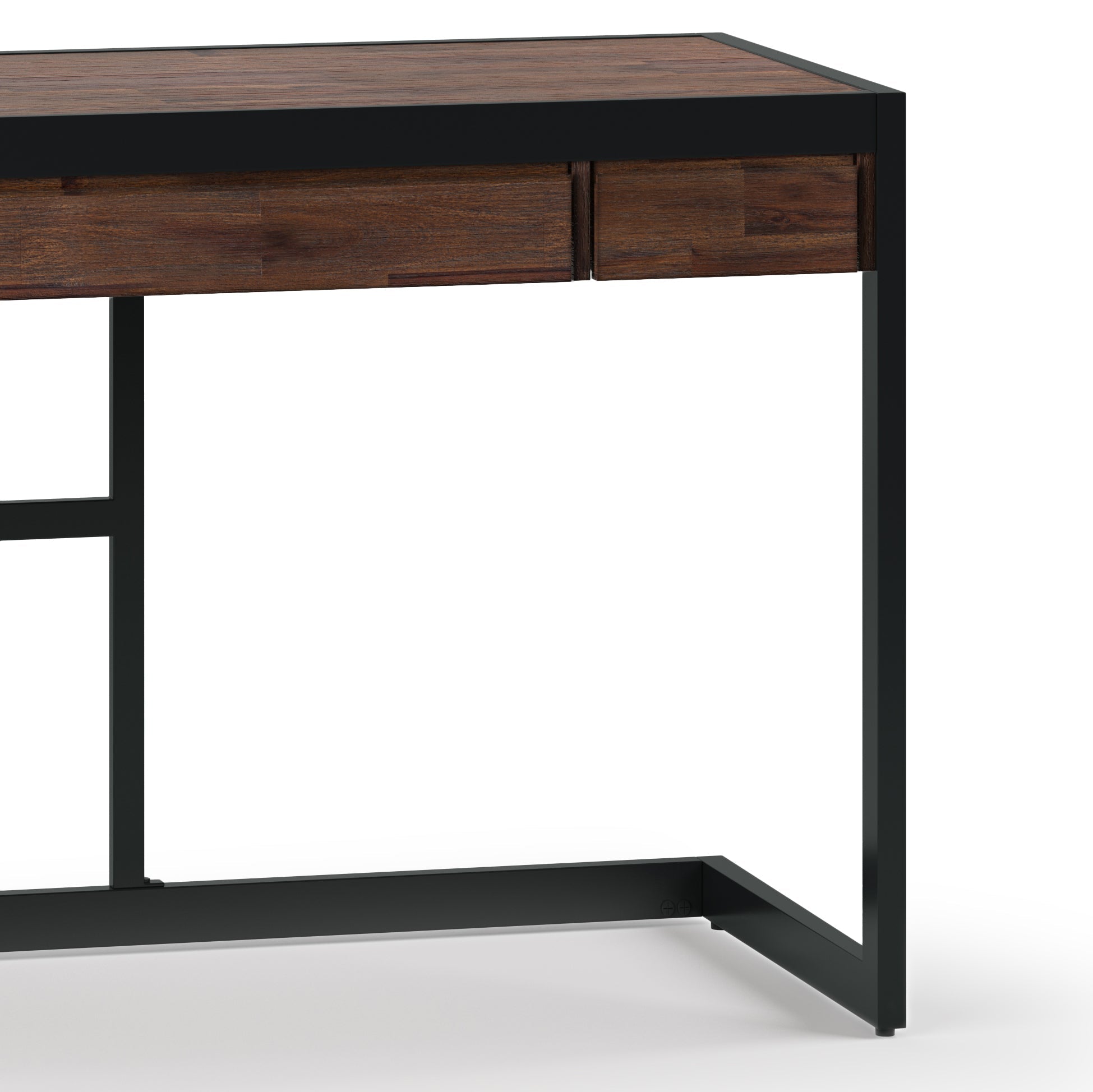 Erina - Small Desk - Distressed Charcoal Brown