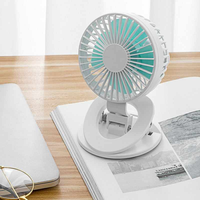 The New Clip Fan Mini Desktop USB Small Fan Dormitory Charging Car Home Gift Fan