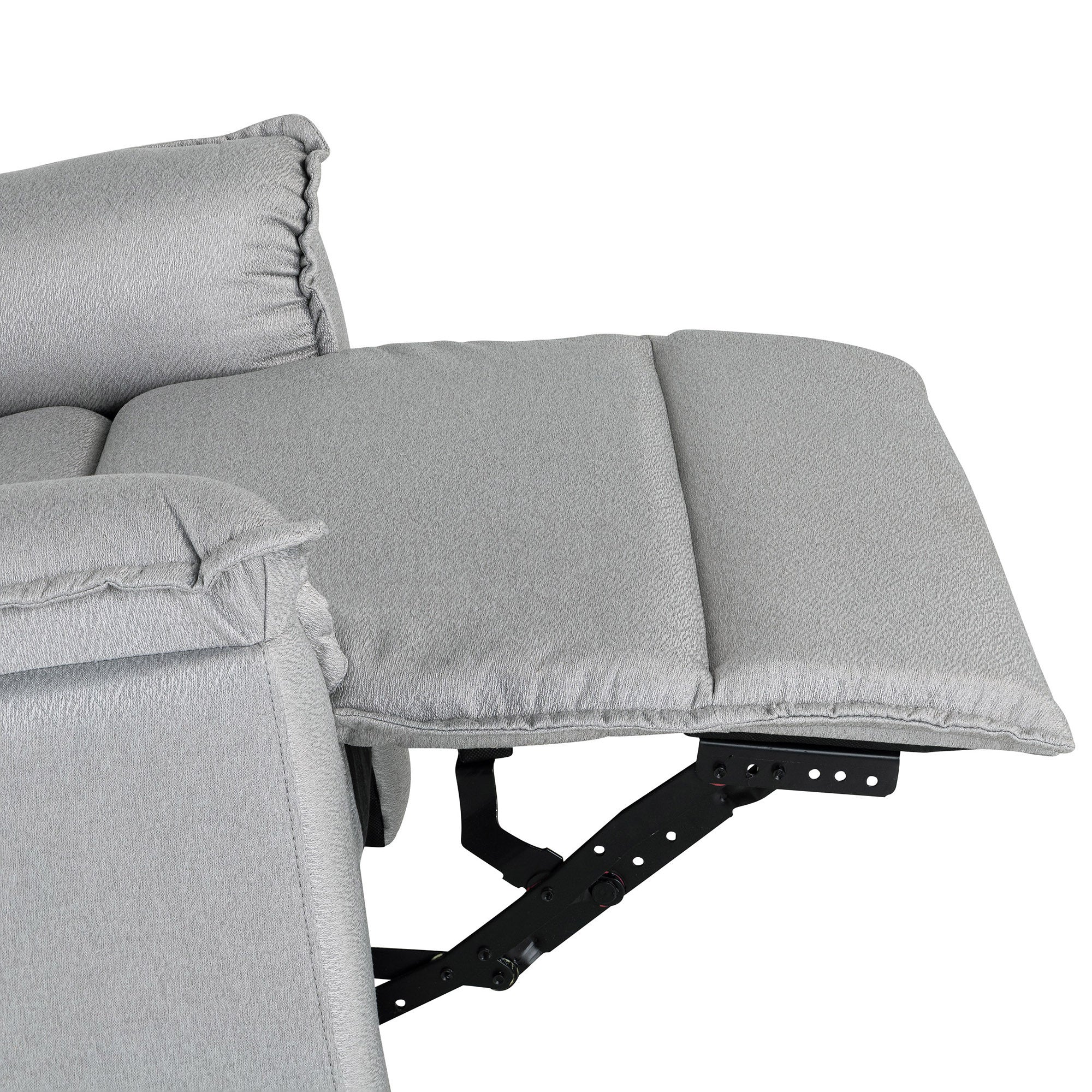 360 Degree Swivel Recliner Manual Recliner Chair Theater Recliner Sofa for Living Room, Grey