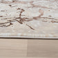 Penina Luxury Area Rug in Beige and Gray with Bronze Circles Abstract Design