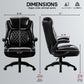 Big & Tall 400lb Ergonomic Leather Office Chair Executive Desk Chair