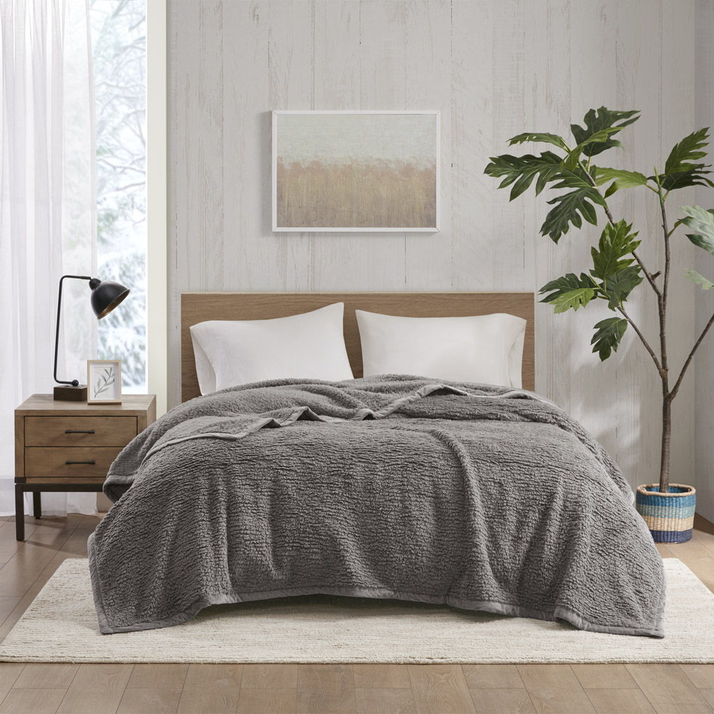 Burlington Berber Blanket - Gray