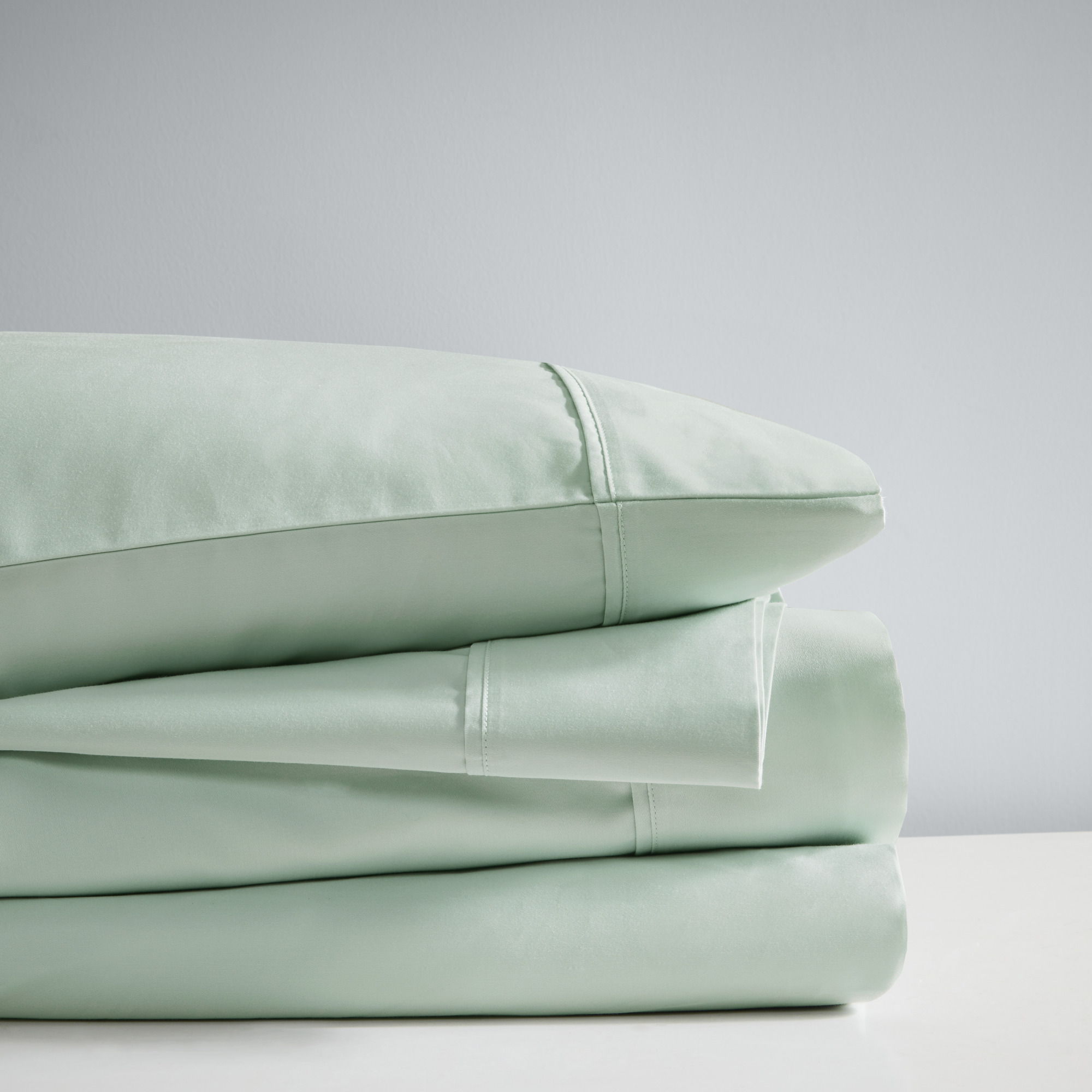 1000 Thread Count - California King HeiQ Smart Temperature Blend 4 Piece Sheet Set - Seafoam