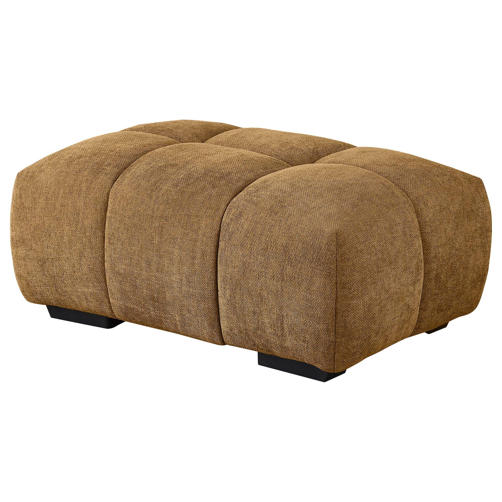 Calla - Rectangular Tufted Ottoman - Amber