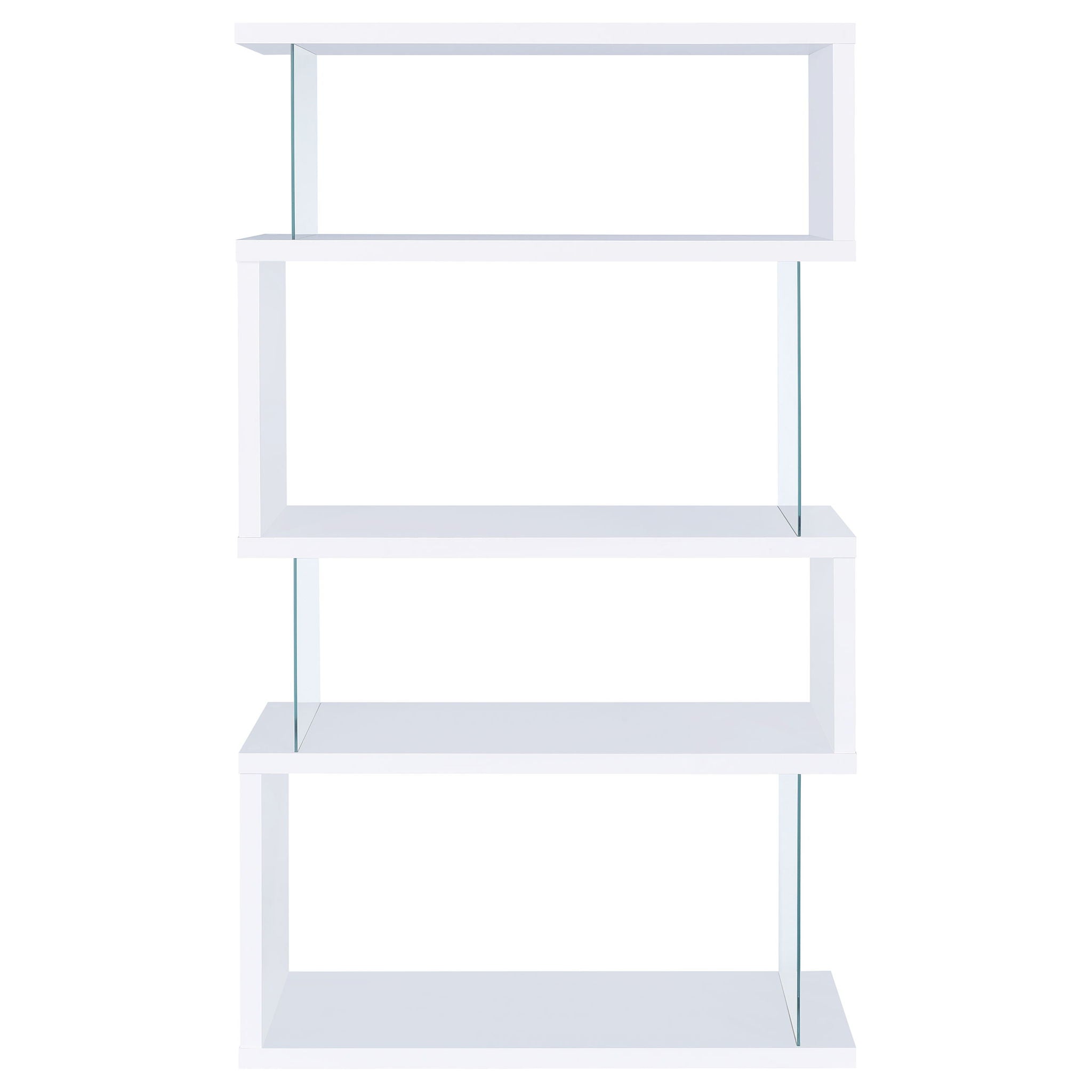 Elias - 4 Shelf Bookshelf With Zigzag Design