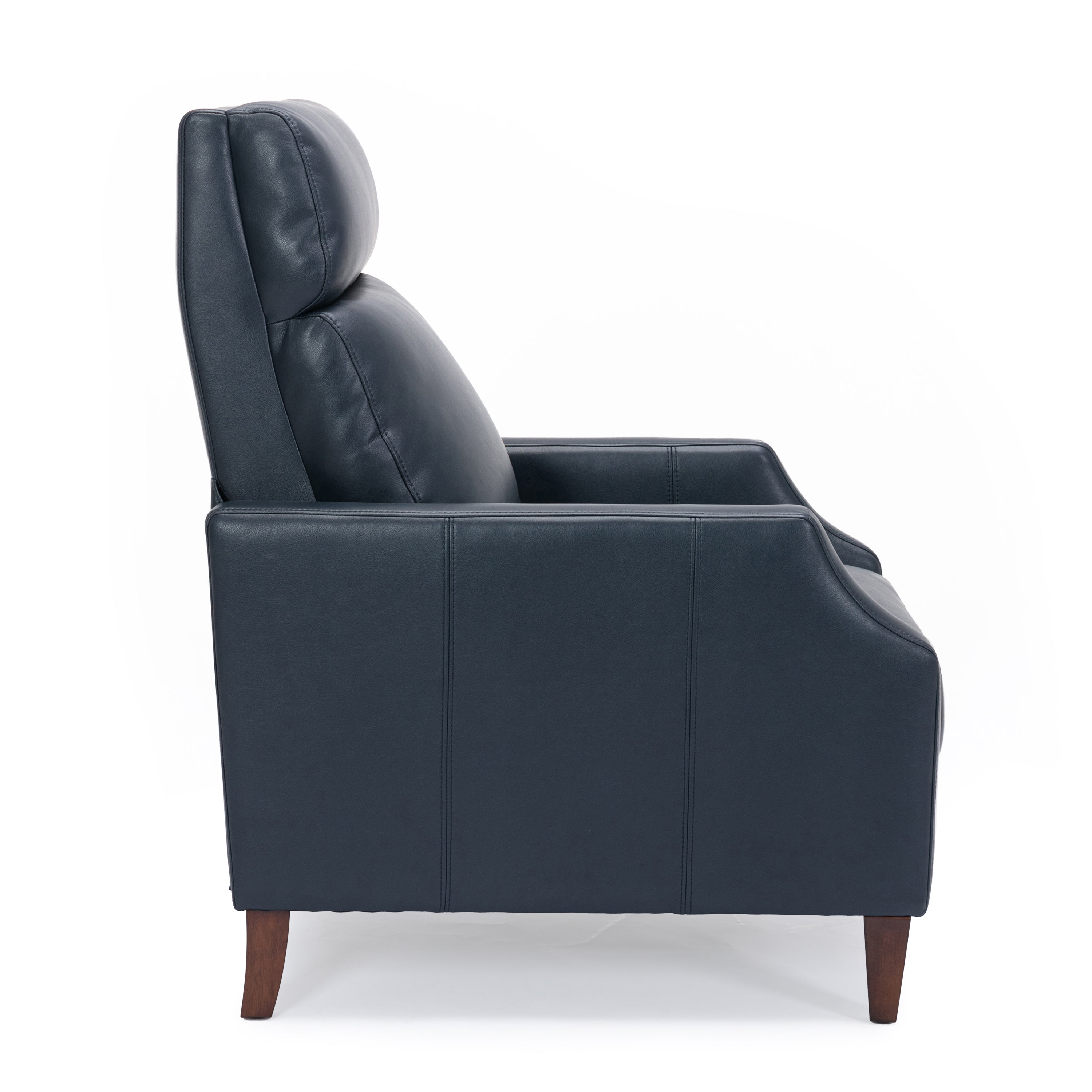 Biscoe Push Back Recliner - Midnight Blue