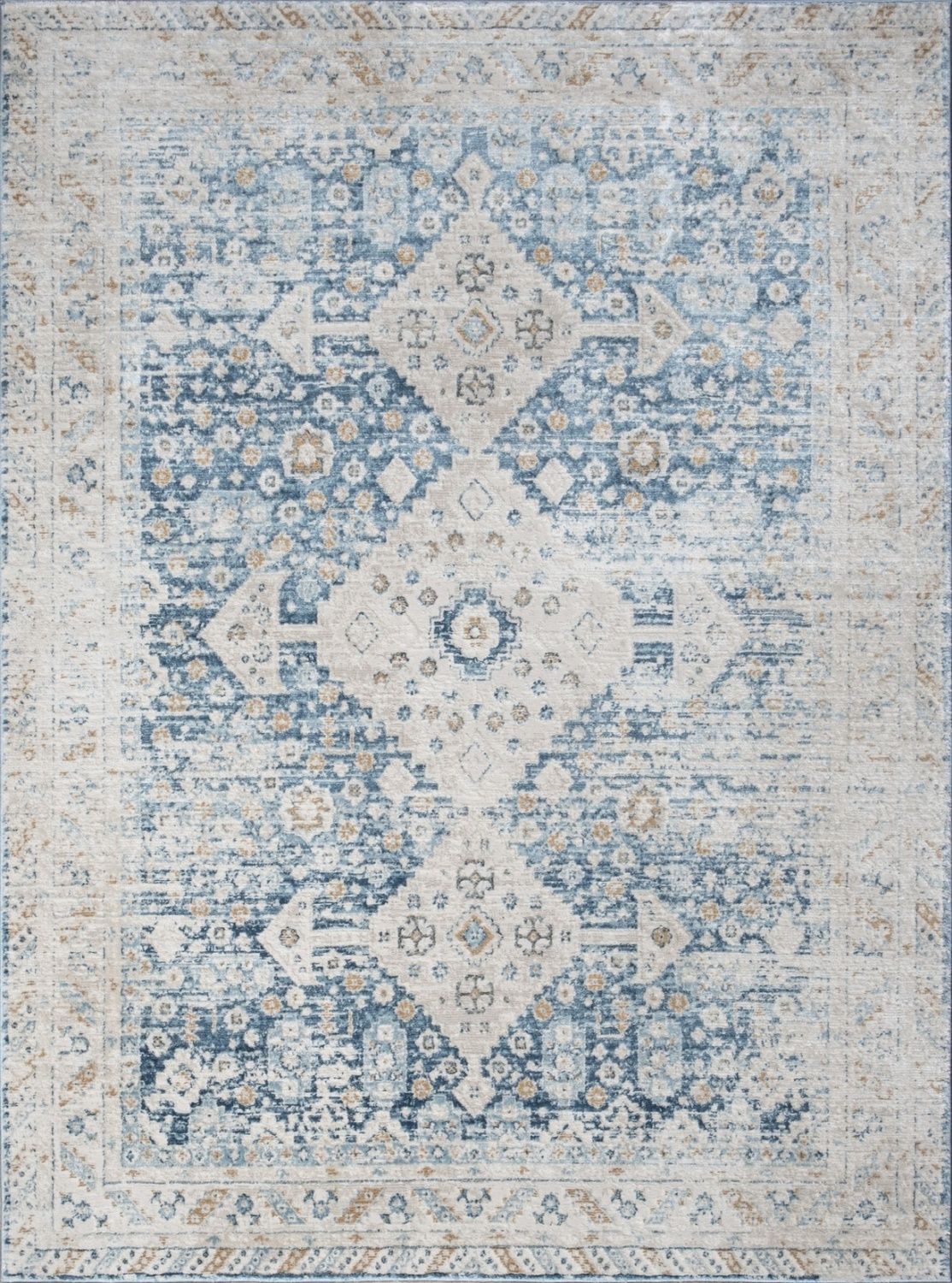 Noble - 5'3" X 7'3" Area Rug - Blue, Polyester