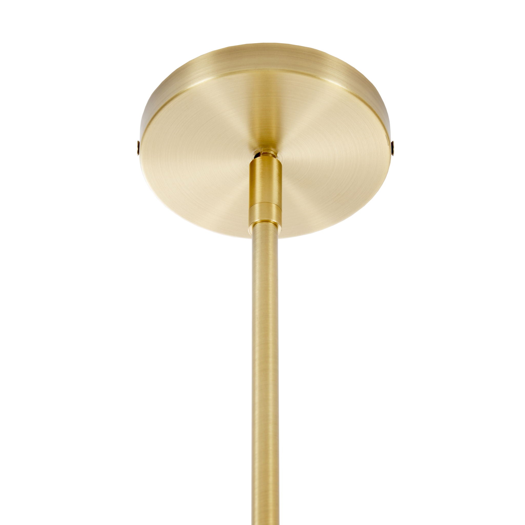 Presidio - 5-Light White Drum Shade Chandelier - Gold / White