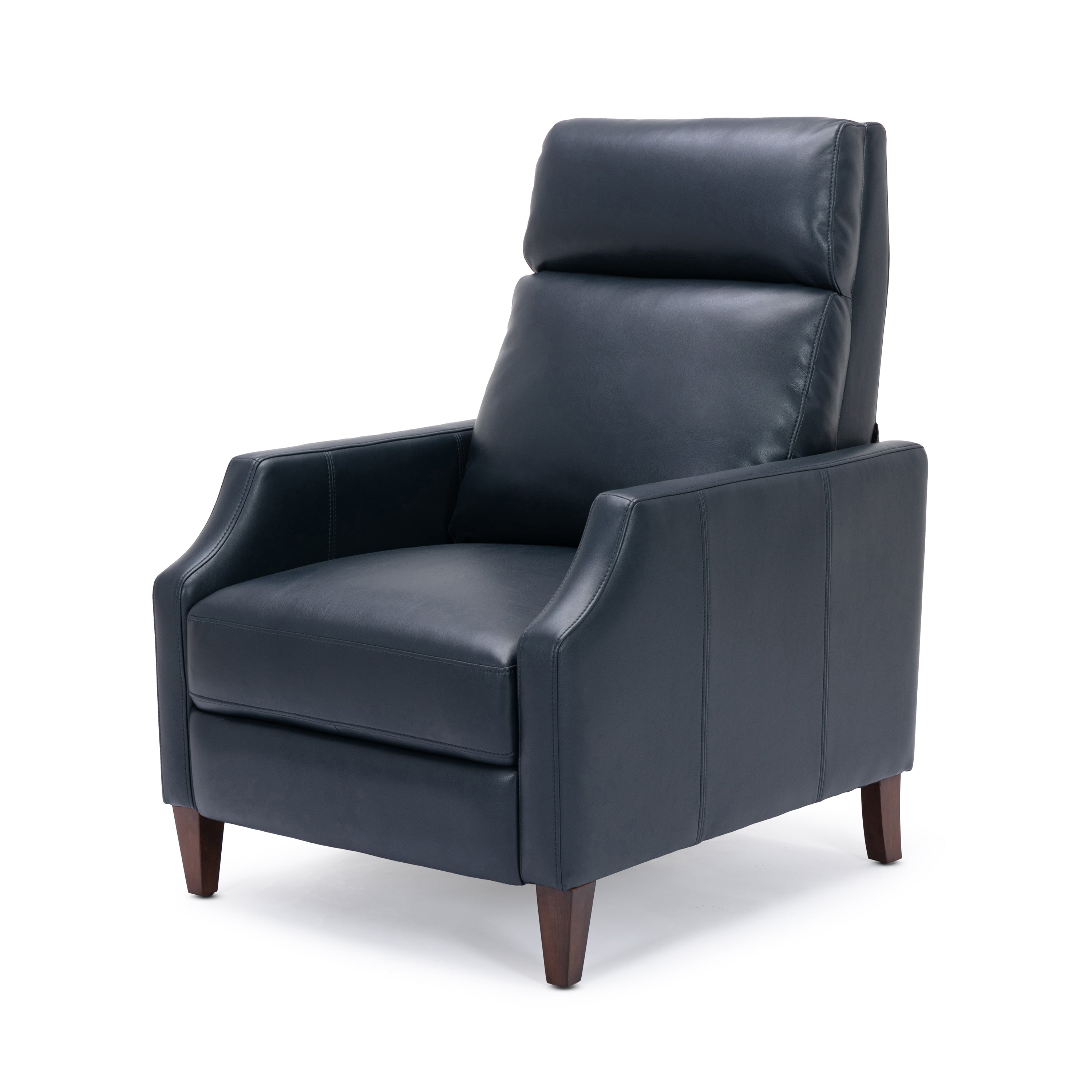 Biscoe Push Back Recliner - Midnight Blue