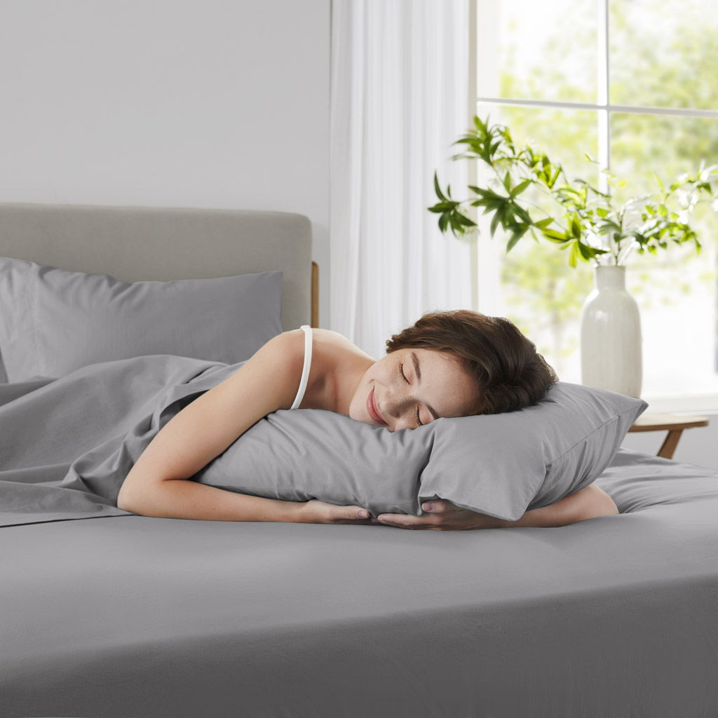 Cotton 144TC - Full Solid Sheet Set - Dark Gray