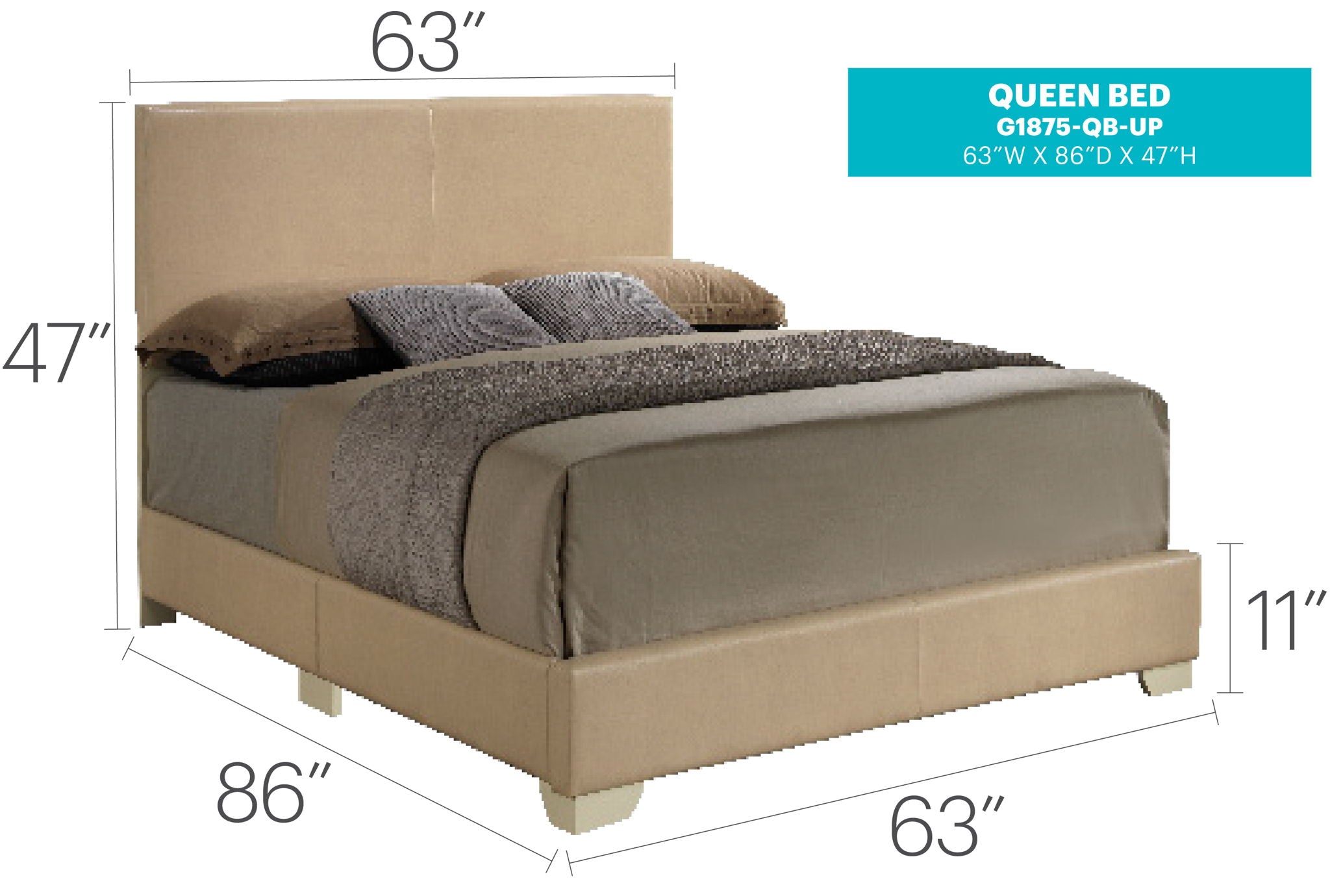 Elegant Platform Bed For Relaxed Spaces