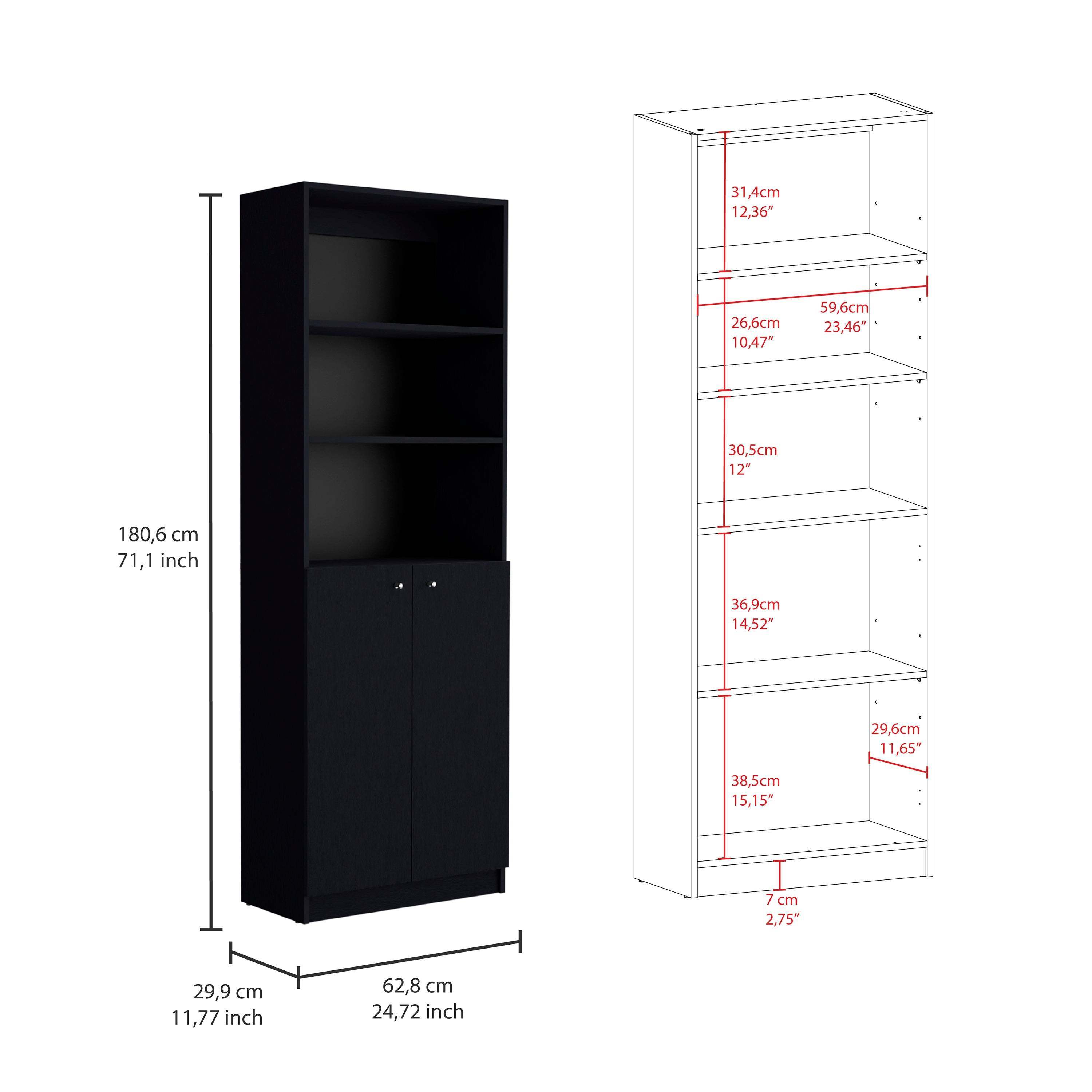 William Black 3 Piece Living Room Set with 3 Bookcases