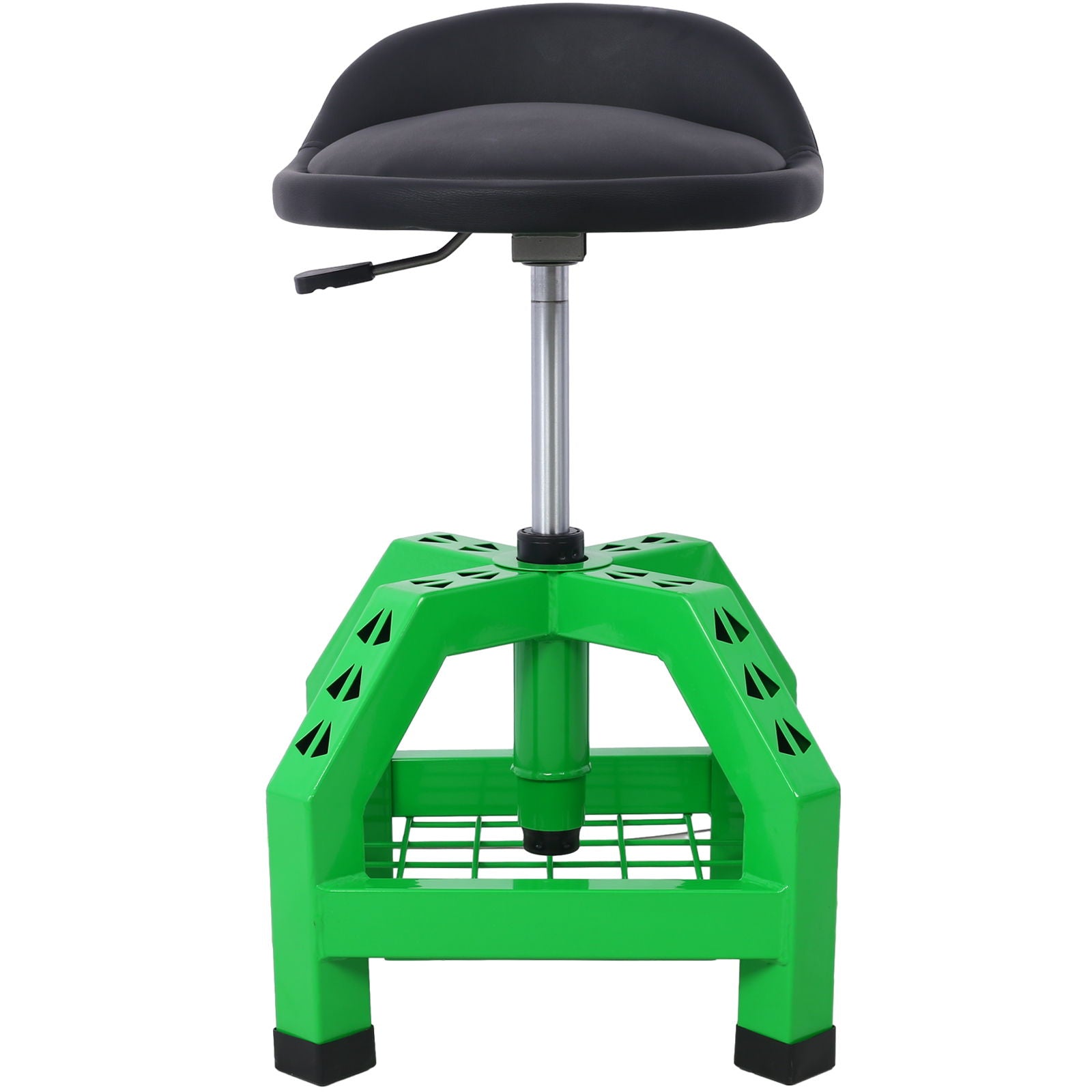 Pneumatic 360 Degree Swivel Stool, Mechanics Rolling Creeper Seat, Heavy Duty Rolling Mechanics Stool, Shop Stool With Casters